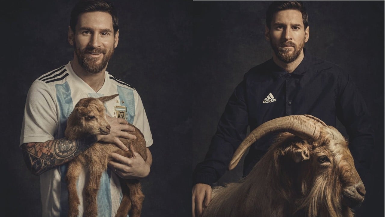World Cup star Leo Messi blows up the internet by posing with a goat for  Paper magazine and proving to fans he is the GOAT | South China Morning Post