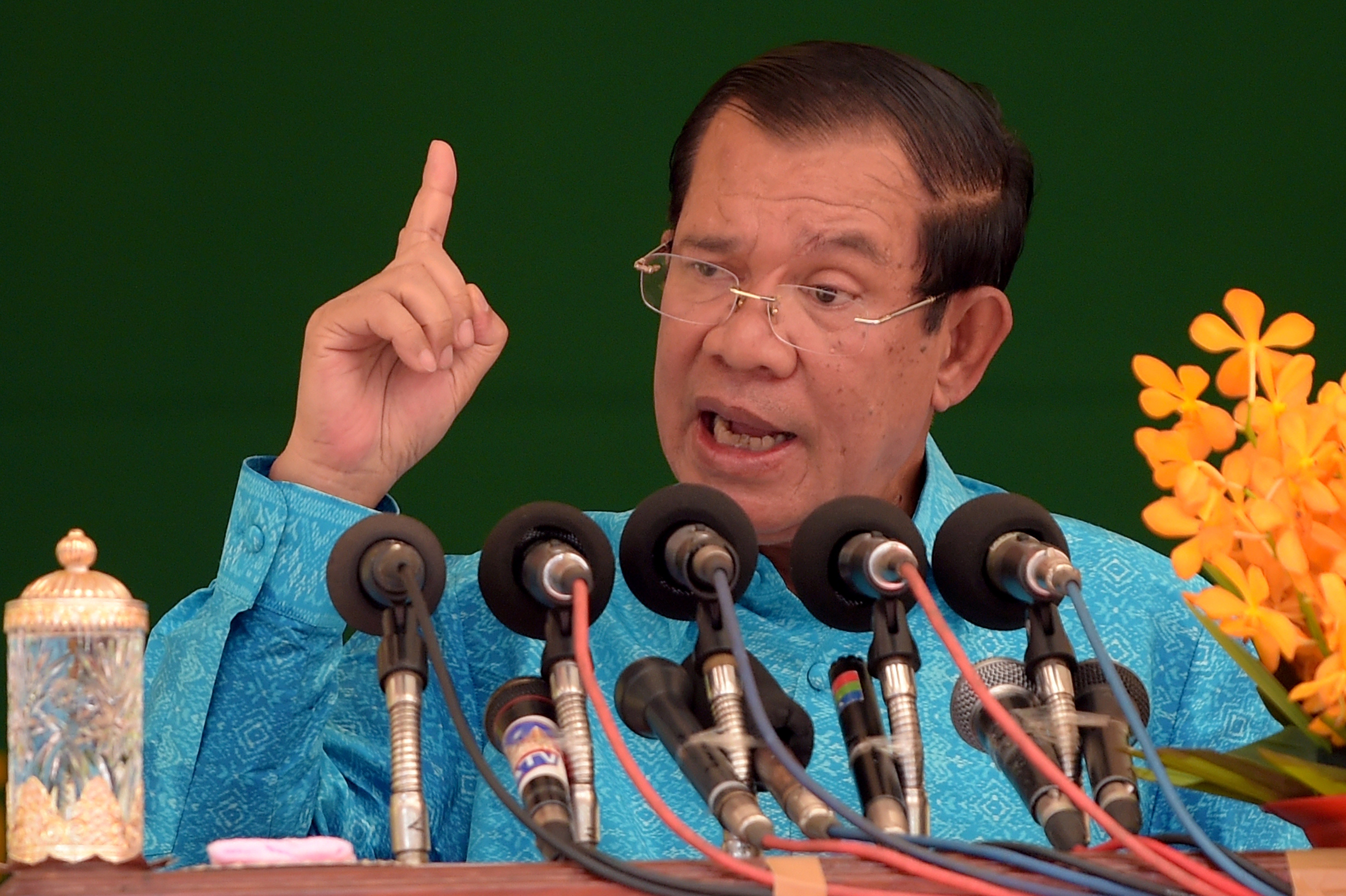 Cambodian Prime Minister Hun Sen has bragged that any economic gaps left from souring relations with Japan would be quickly filled by China. Photo: AFP