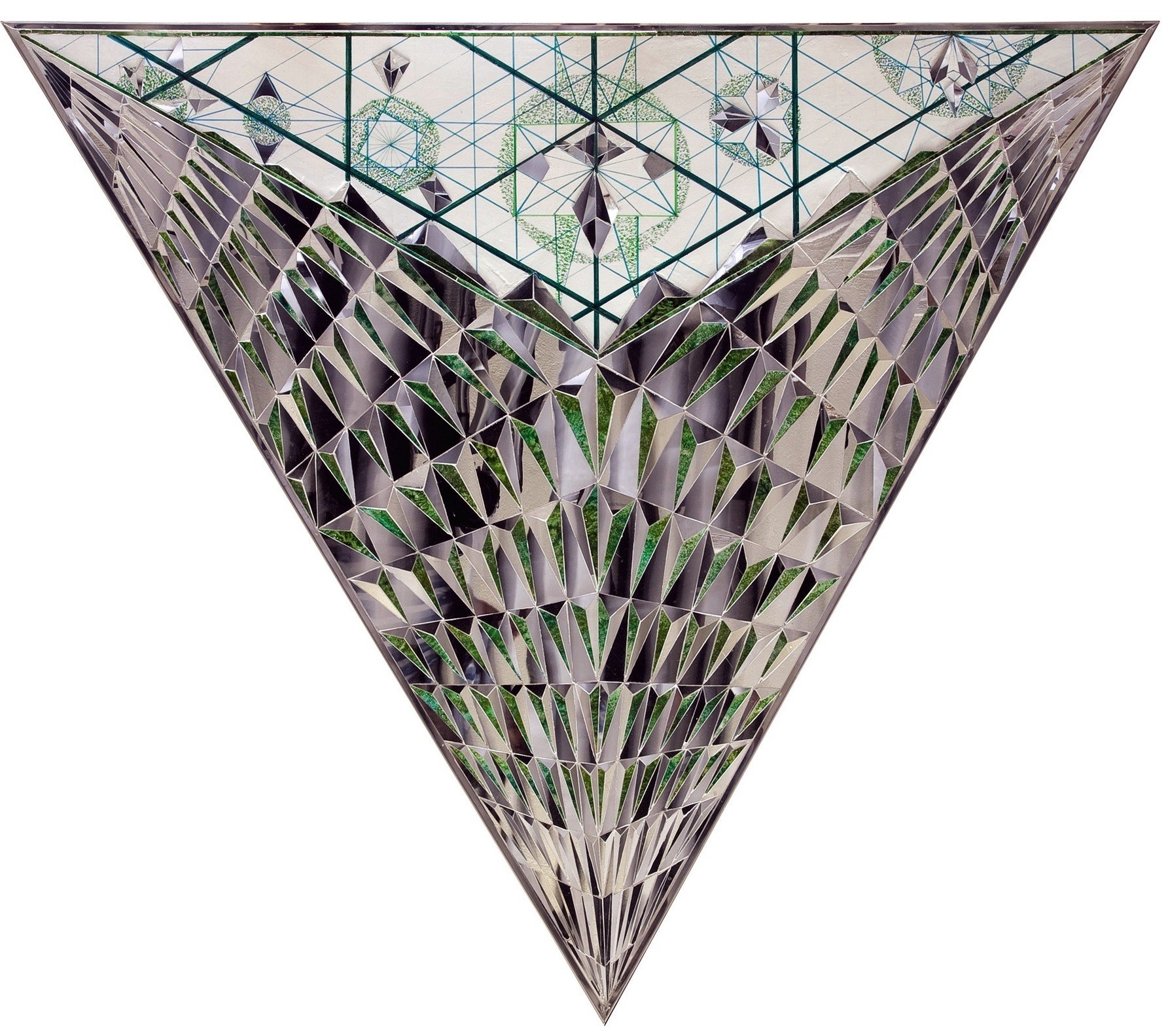 Monir Farmanfarmaian, Iranian Triangle of Hope, sold at auction for 137,500 GBP (HK$1.46 million)