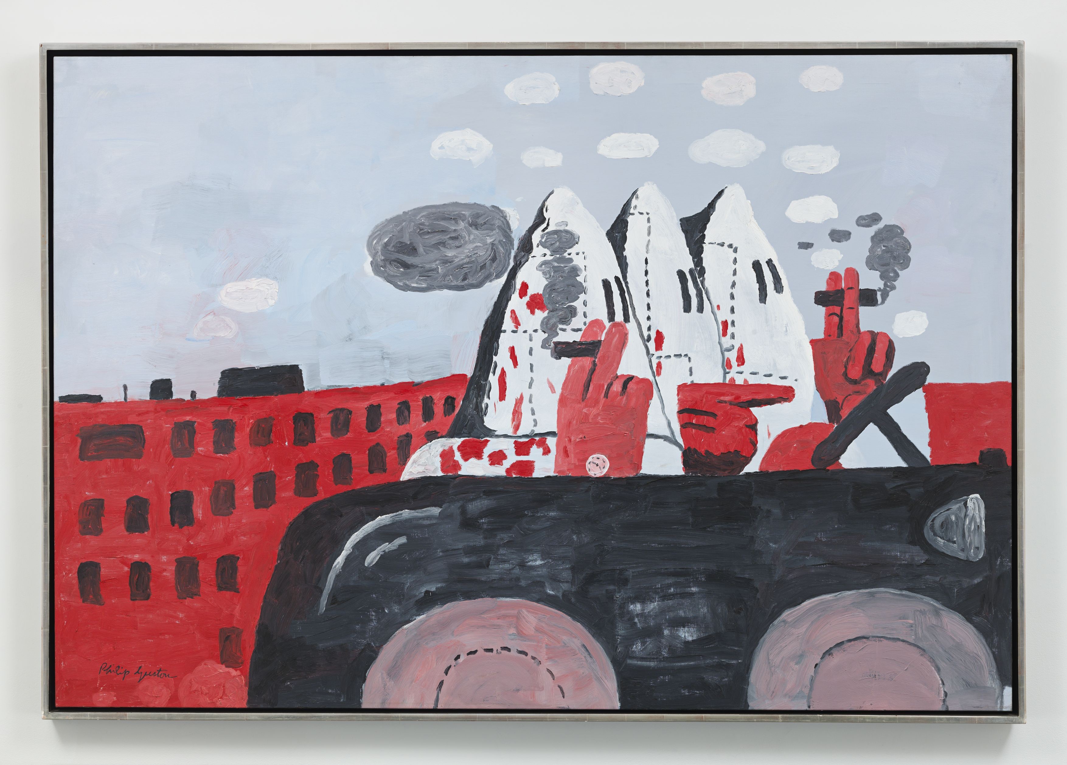 Riding Around (1969) is one of many artworks by Philip Guston currently on show in Hong Kong at the Hauser & Wirth art gallery in Central. Photo: Genevieve Hanson