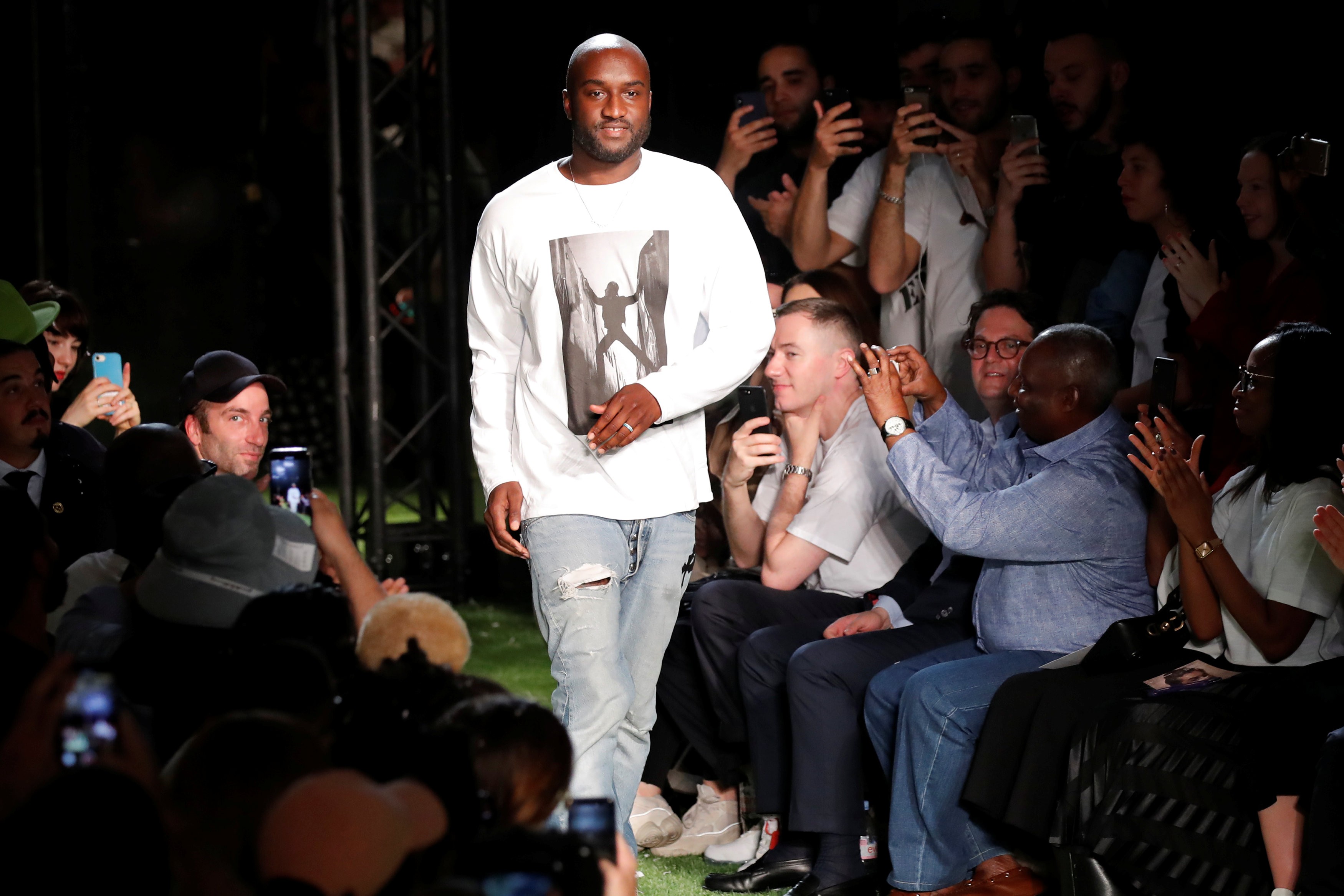 Kanye West's muse designer Virgil Abloh debuts at Paris Fashion