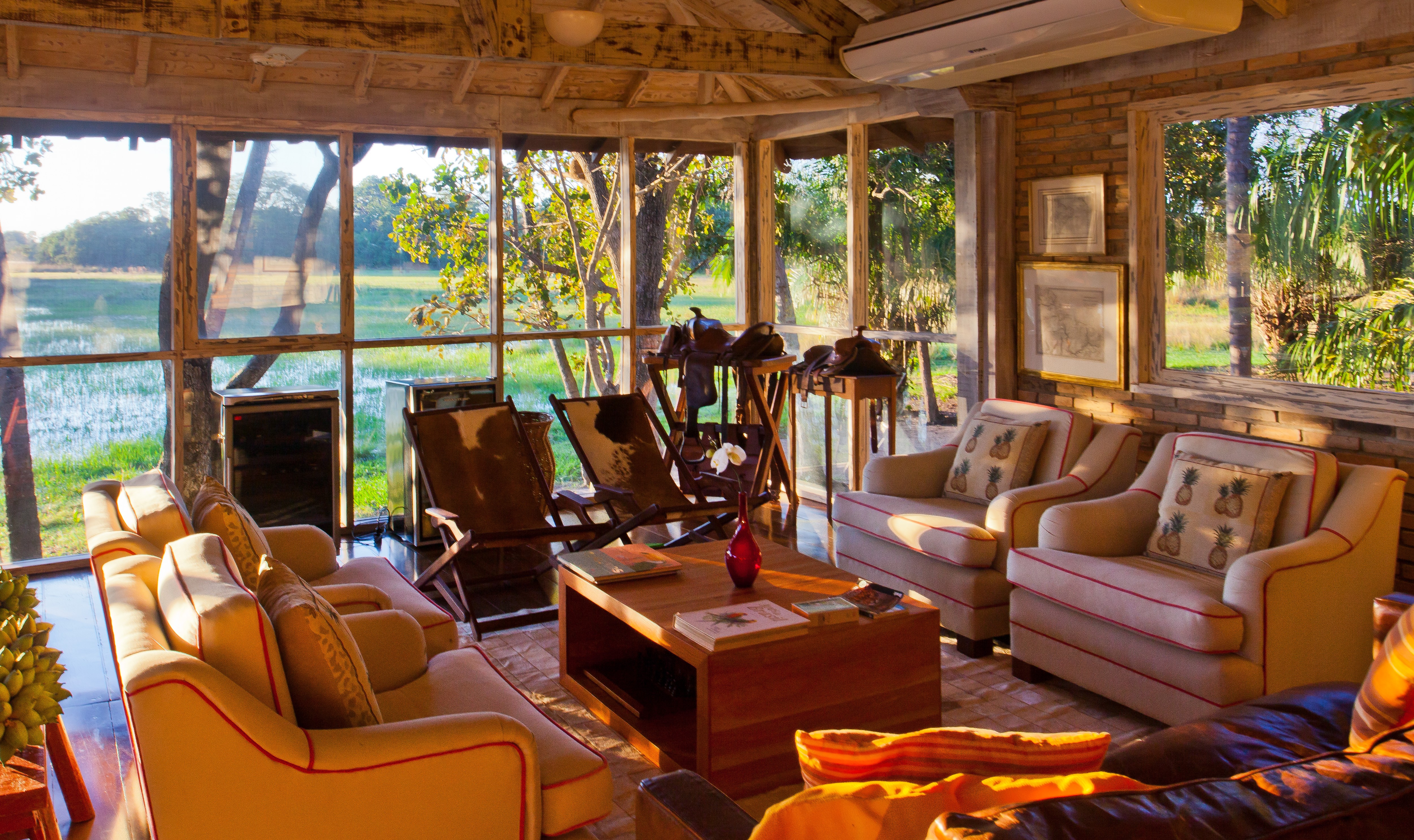 Caiman Lodge Sala de estar Cordilheira is situated within the world’s largest freshwater wetlands known as the Pantanal in Brazil.