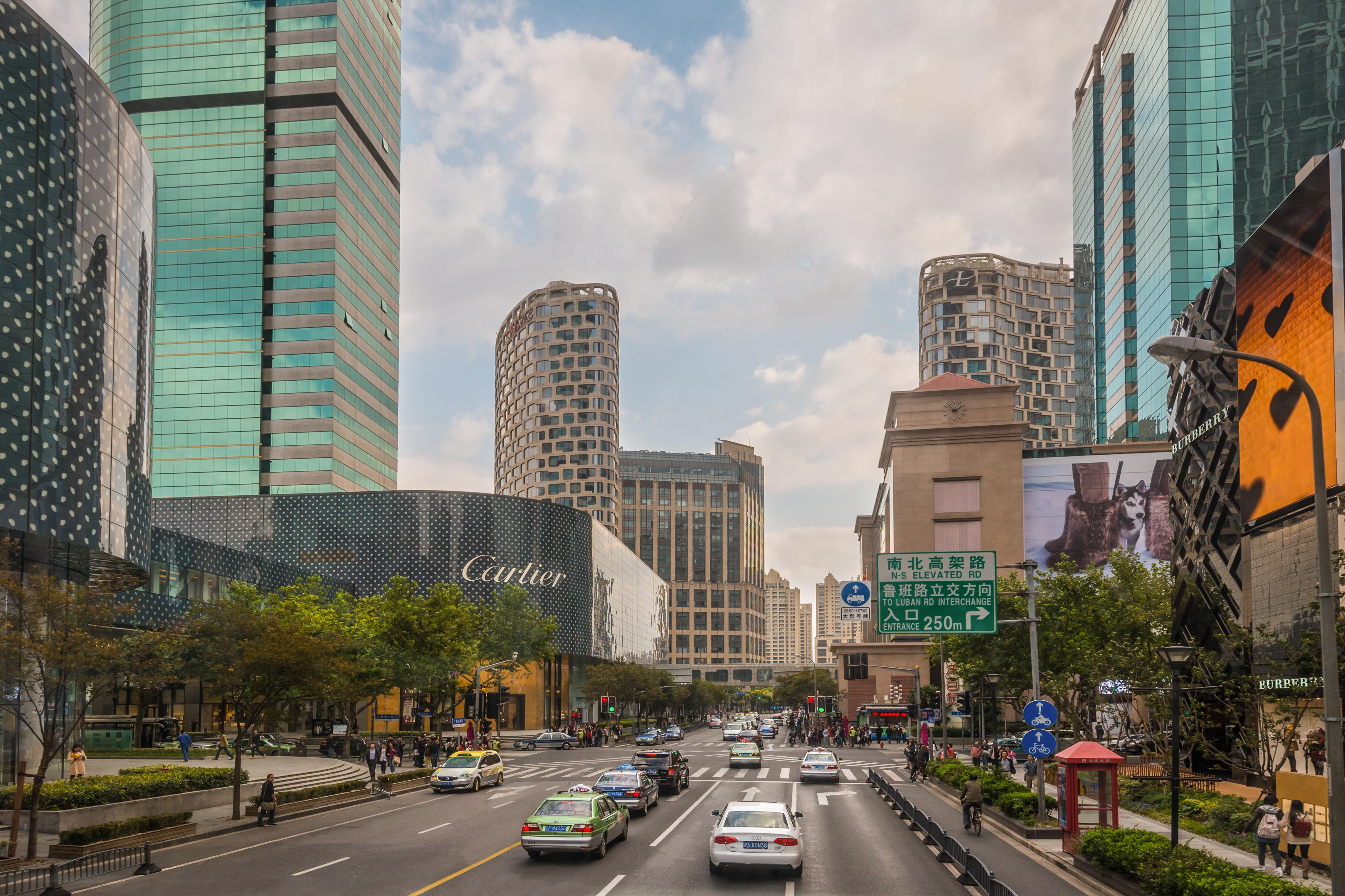 The biggest global and domestic brands have a presence on Shanghai’s Huaihai Zhong Road. Photo: Alamy