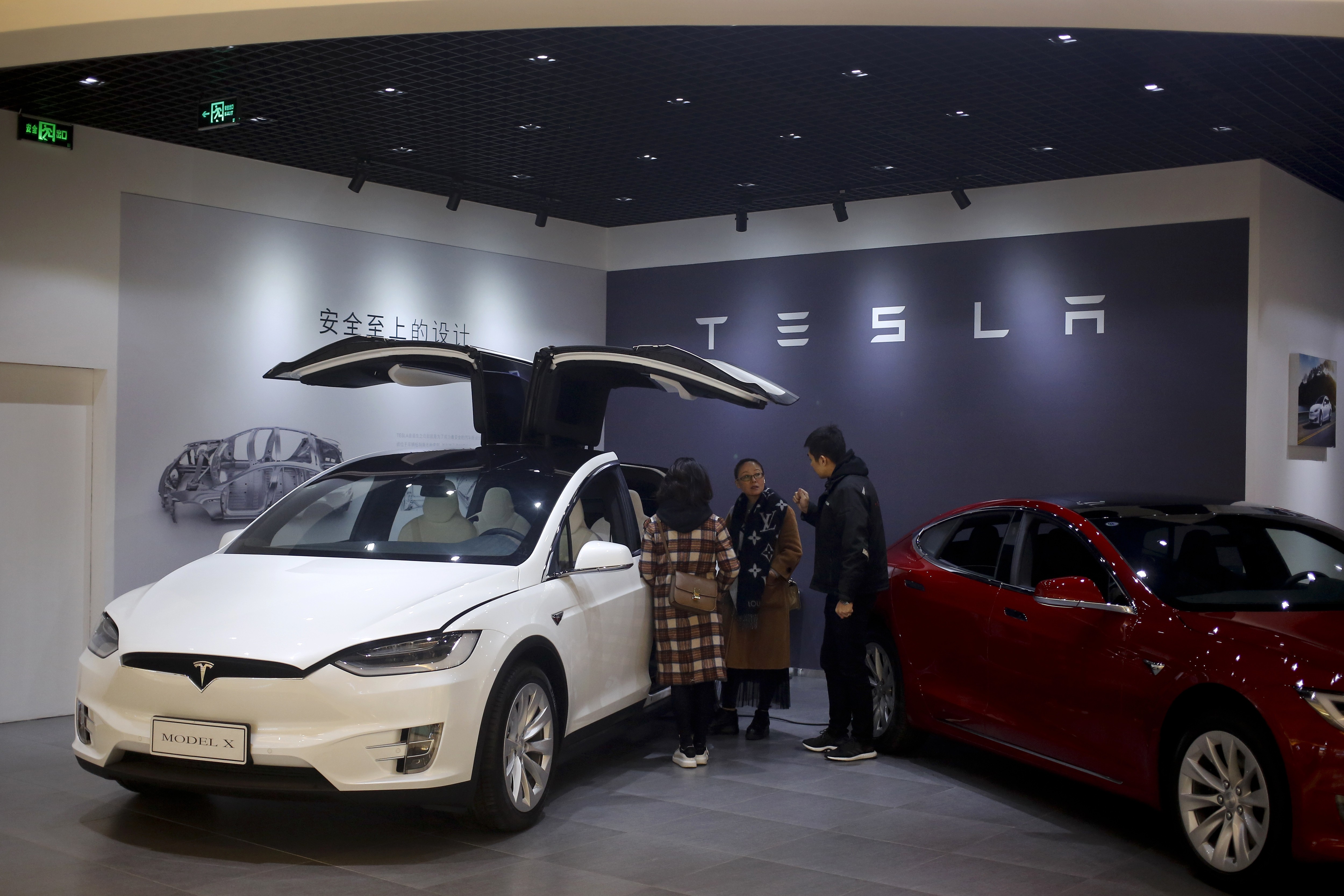 Tesla released an updated price list on Friday, bumping up the retail cost by around 20 per cent for vehicles sold in China. Photo: AP