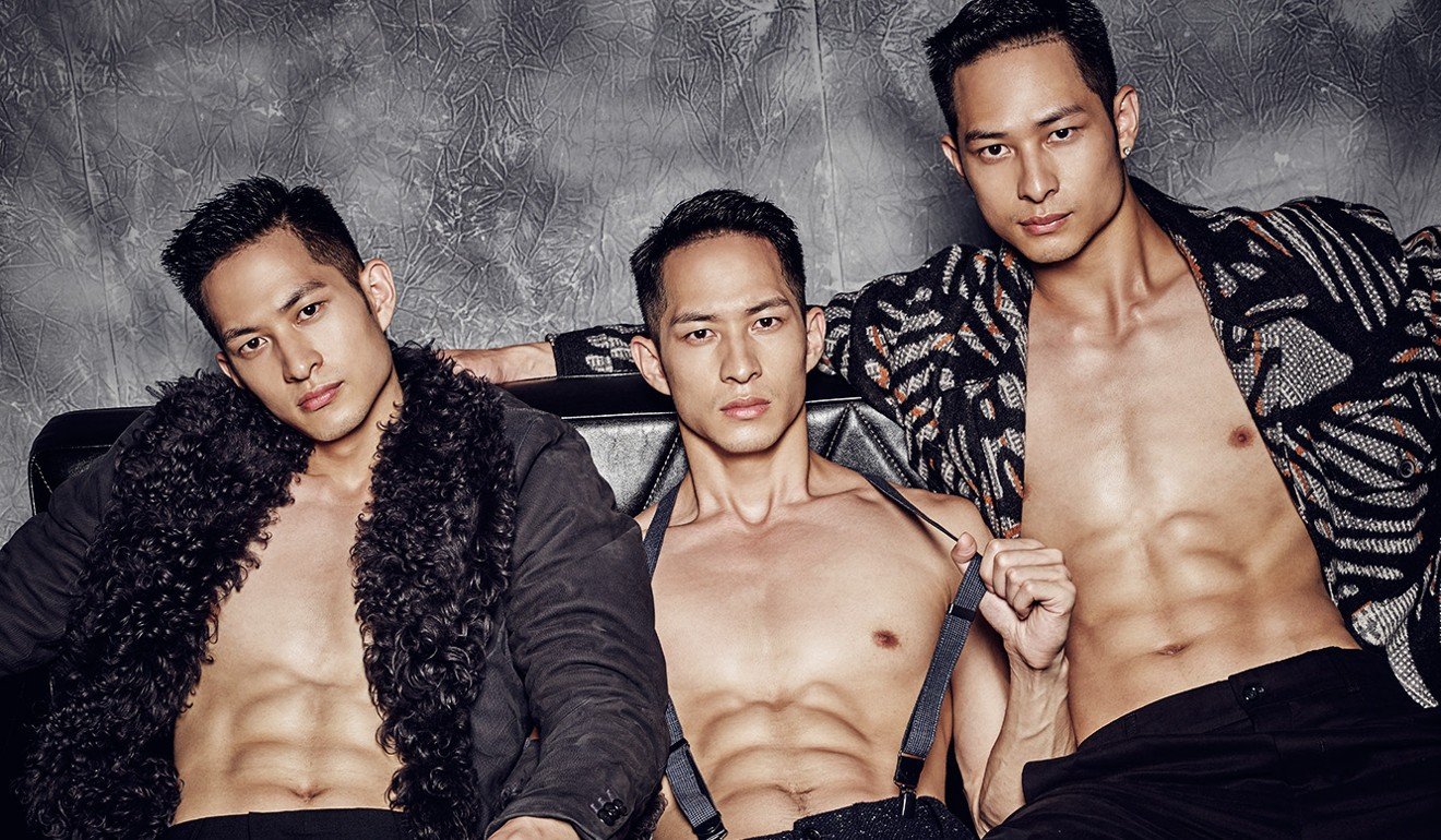 Hunky Chinese Canadian triplets make it big in China fashion film