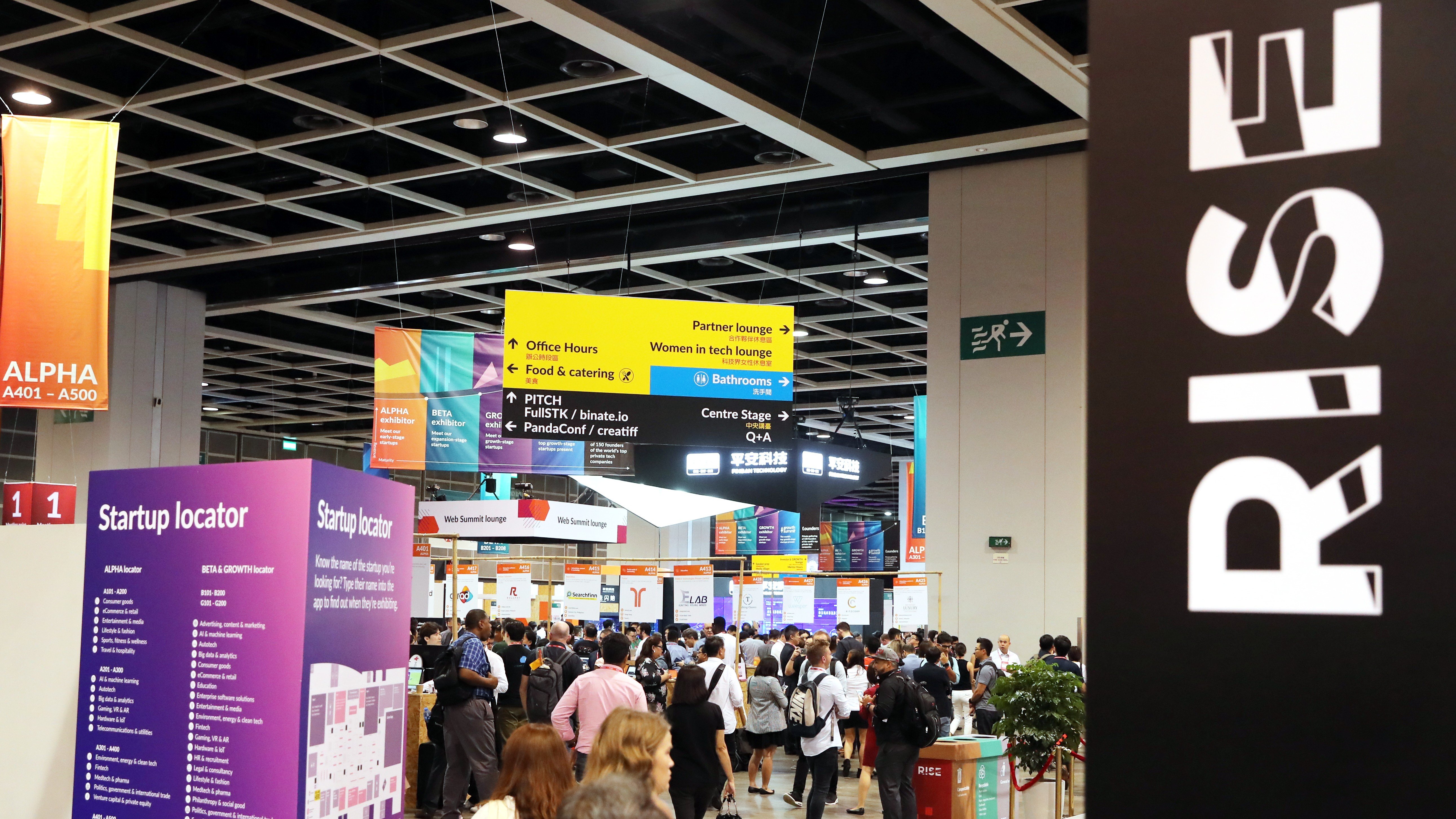 Participants at the RISE conference in Hong Kong see the trade dispute threatening growth in the global technology industry