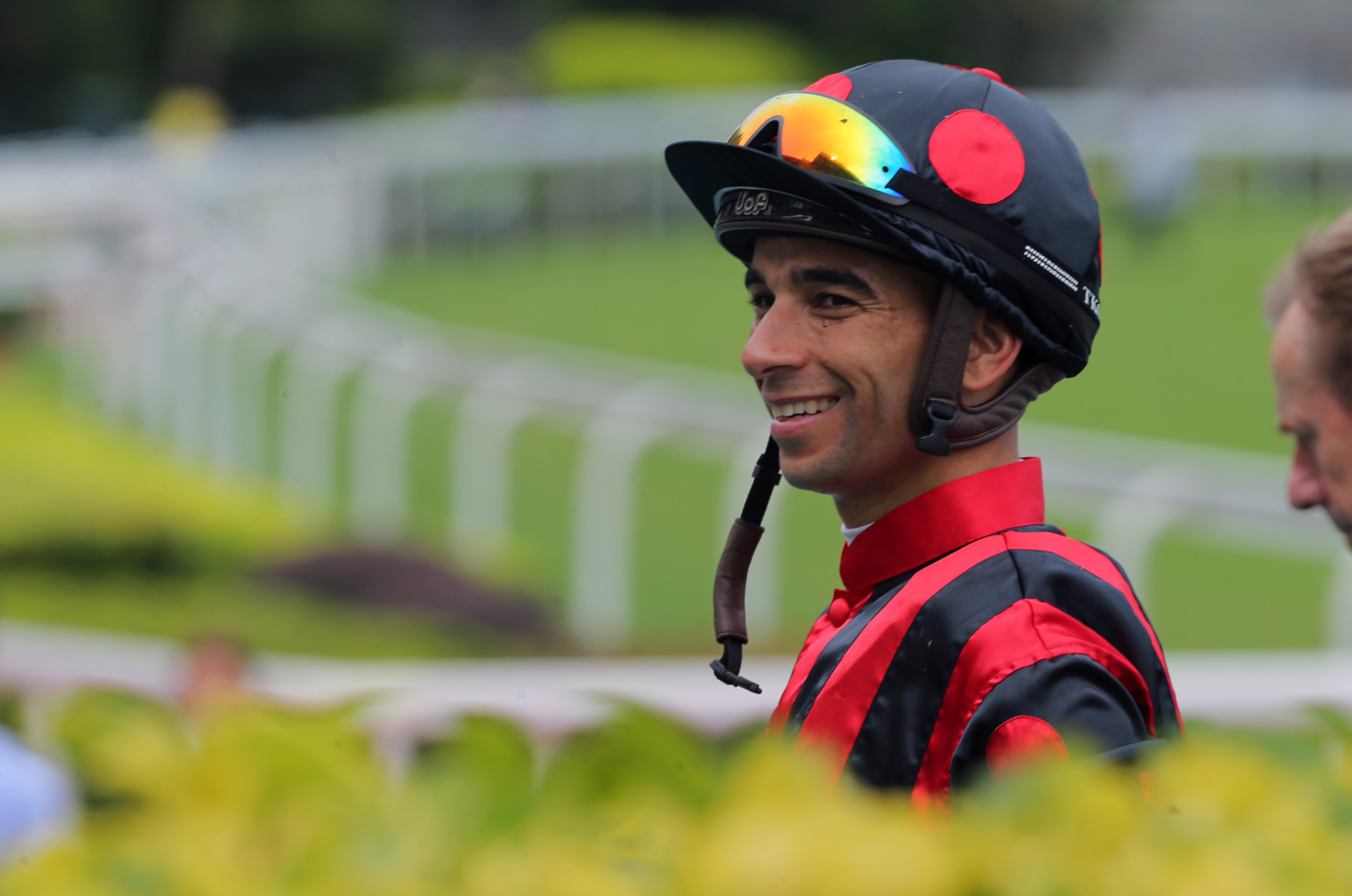 Joao Moreira after winning on Marzouq on June 24. Photos: Kenneth Chan.