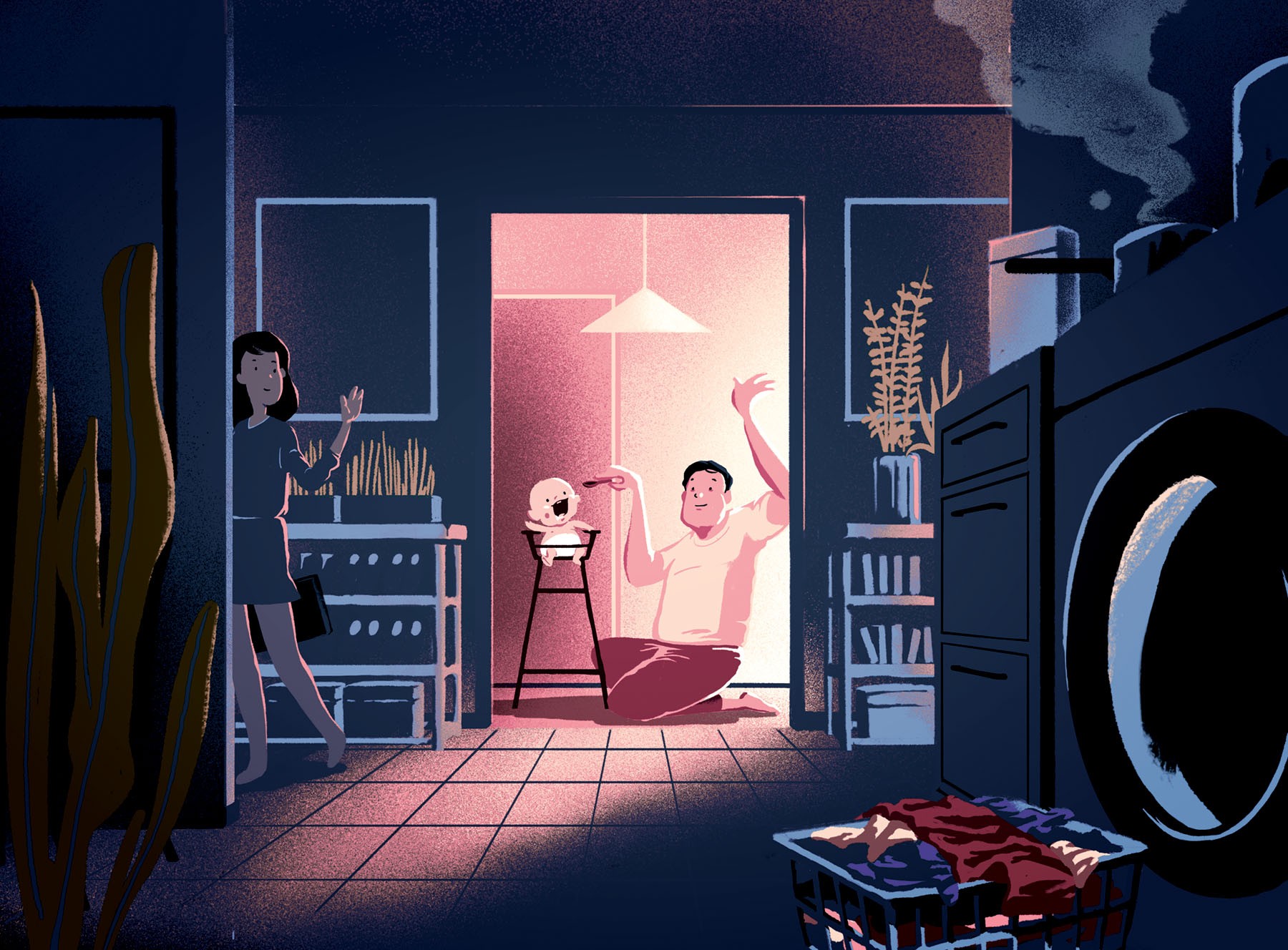 House husbands are no longer the rare breed they once were in Japan. Illustrations: Perry Tse