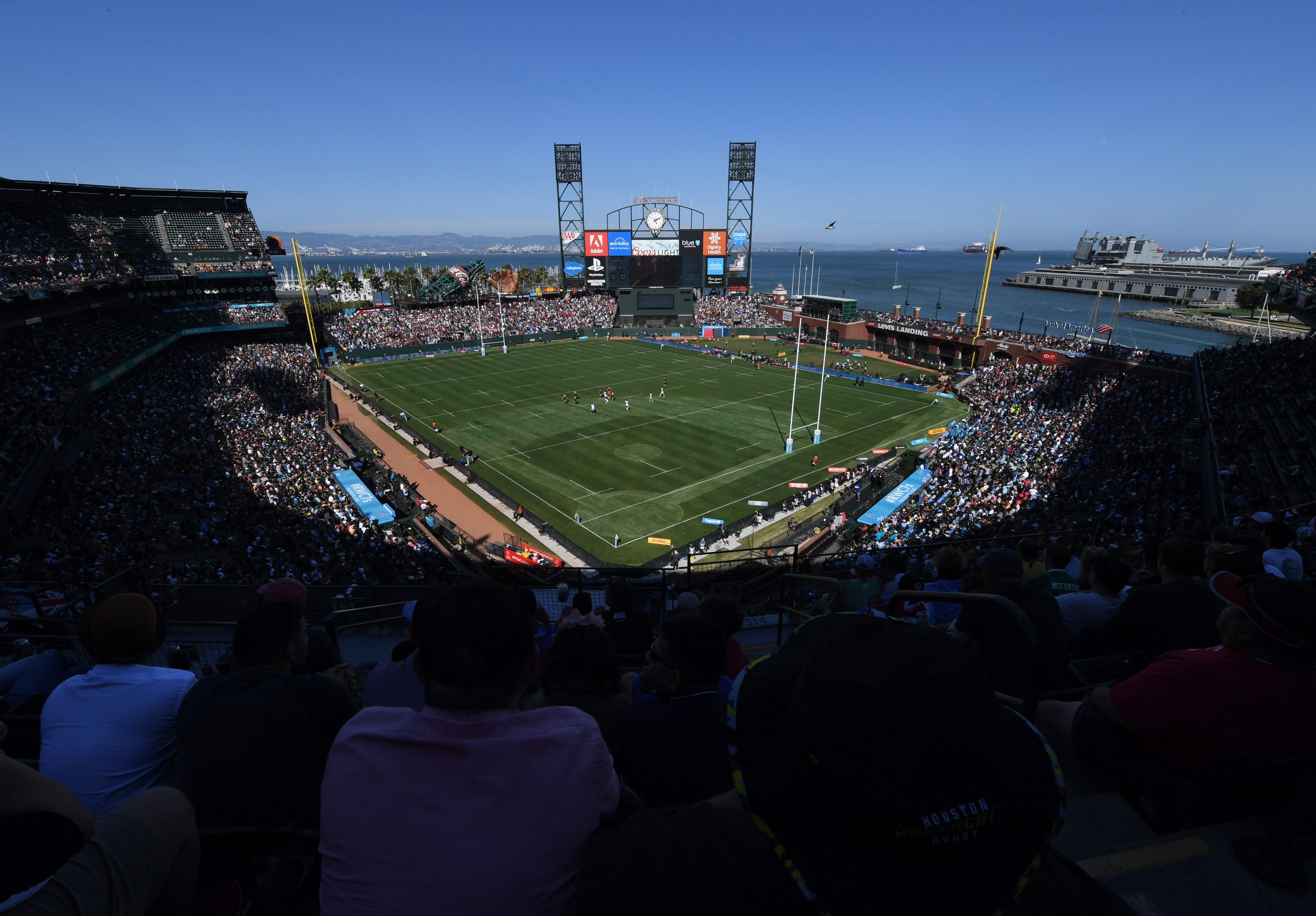 San Francisco Giants’ AT&T Park, which hosted the Rugby World Cup Sevens 2018. Photo: AFP