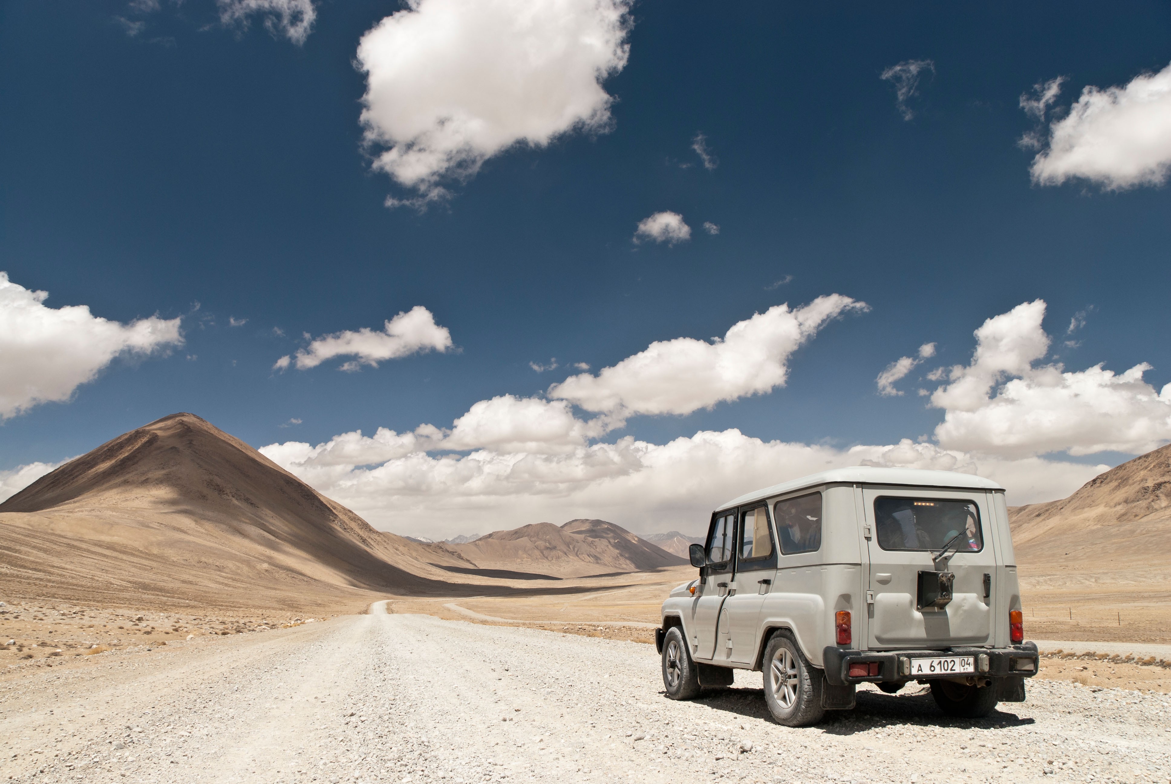 File photo of the Pamir Highway in Tajikistan. Photo: Alamy Stock