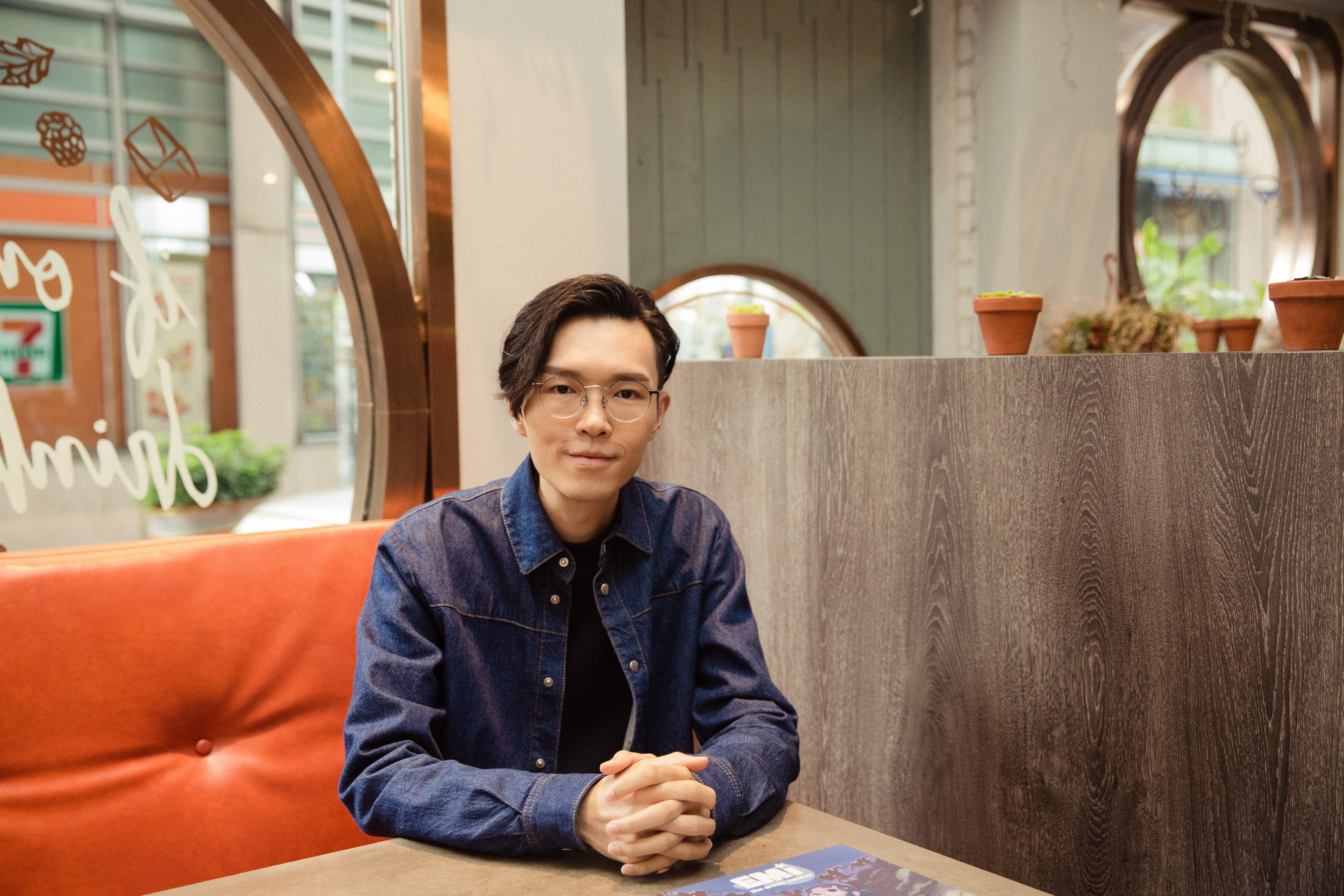 Khalil Fong, the successful singer-songwriter and now children’s author, at the launch of his first three Emi The Dream Catcher children’s graphic novels at Grassroots Pantry in Sheung Wan, Hong Kong.
