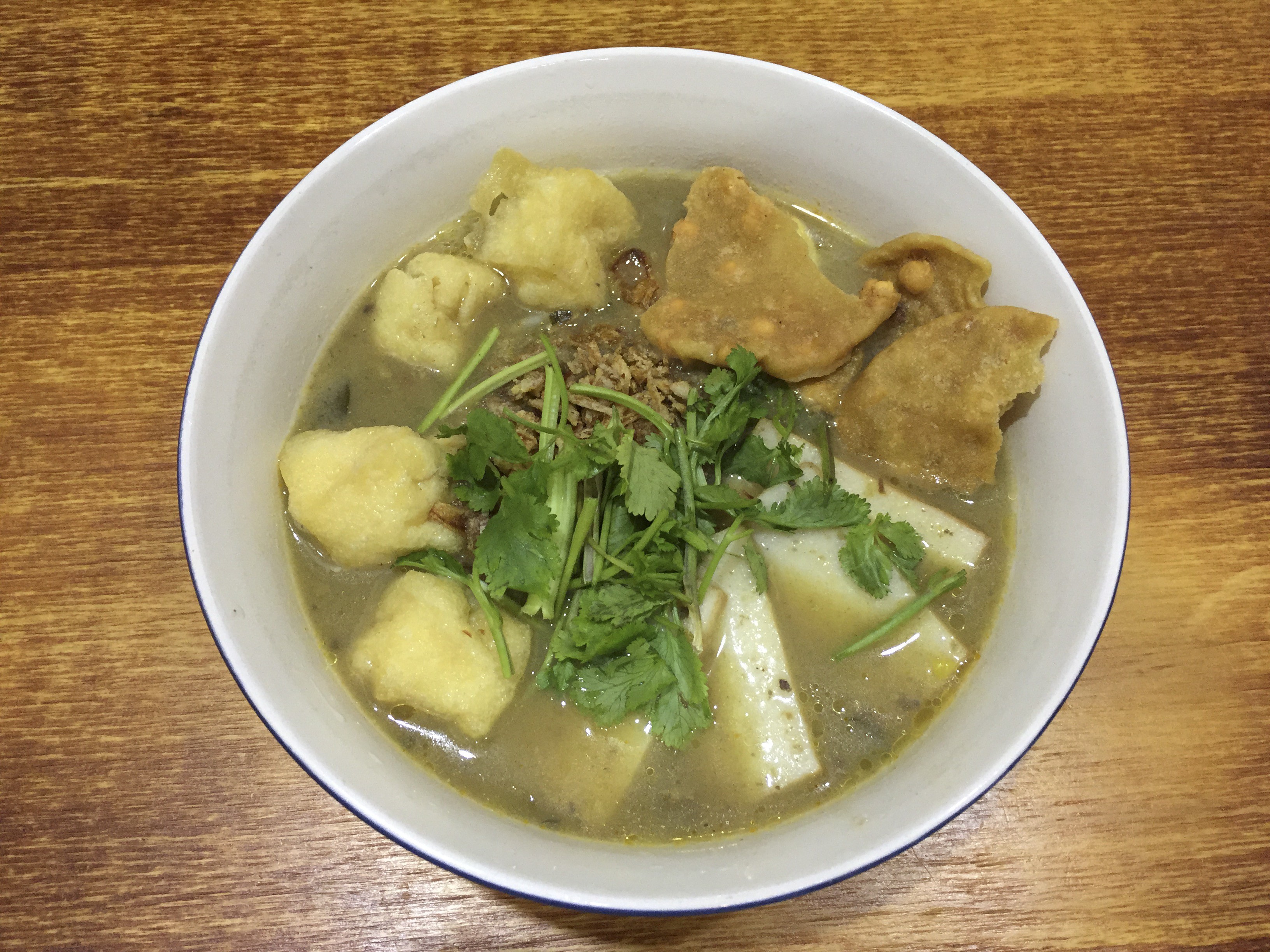 Mohinga soup noodles served at Mohinga restaurant, in Ho Man Tin. Photo: Eduard Fernández