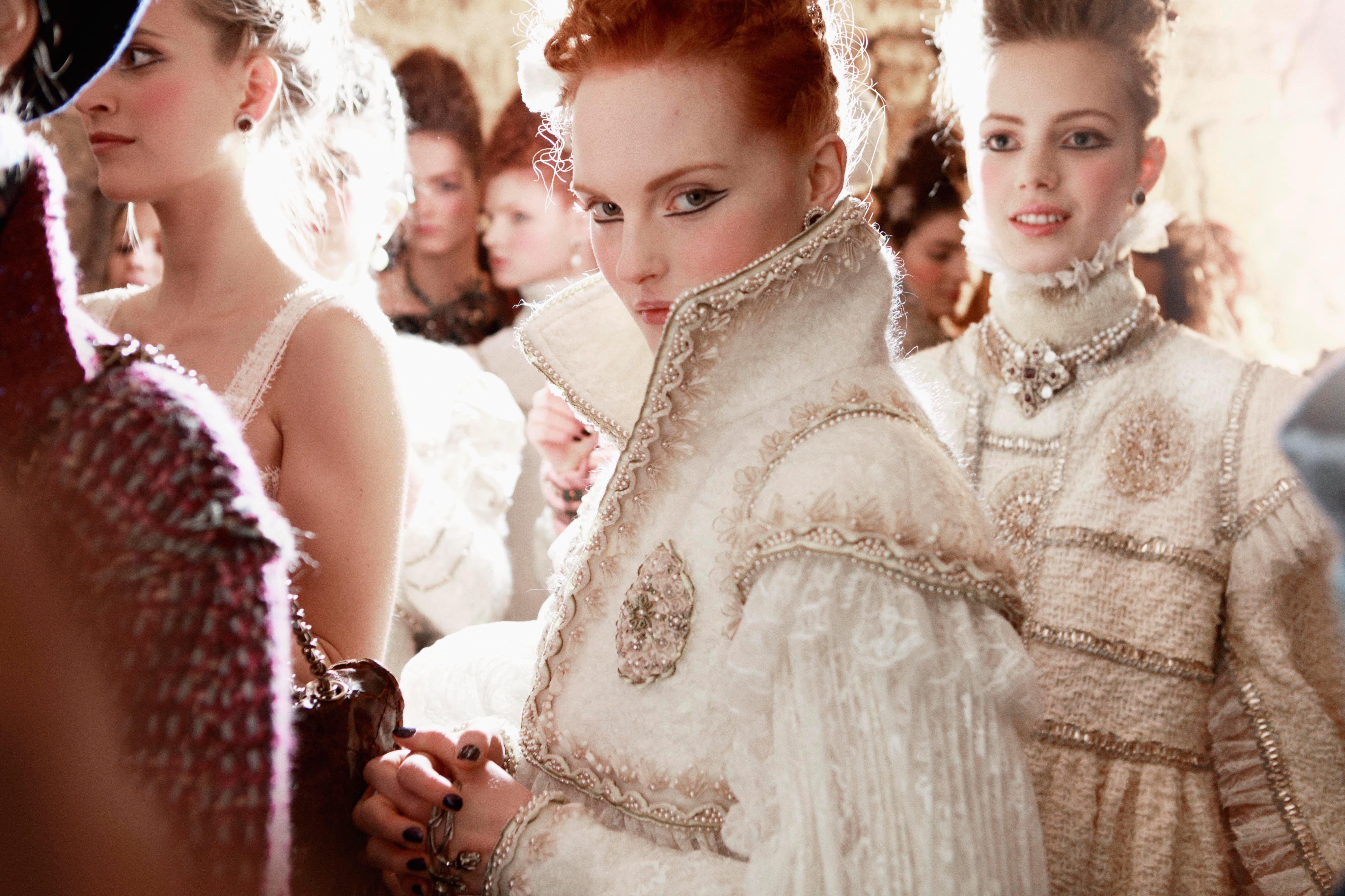 An intimate glimpse of Karl Lagerfeld backstage at Chanel's