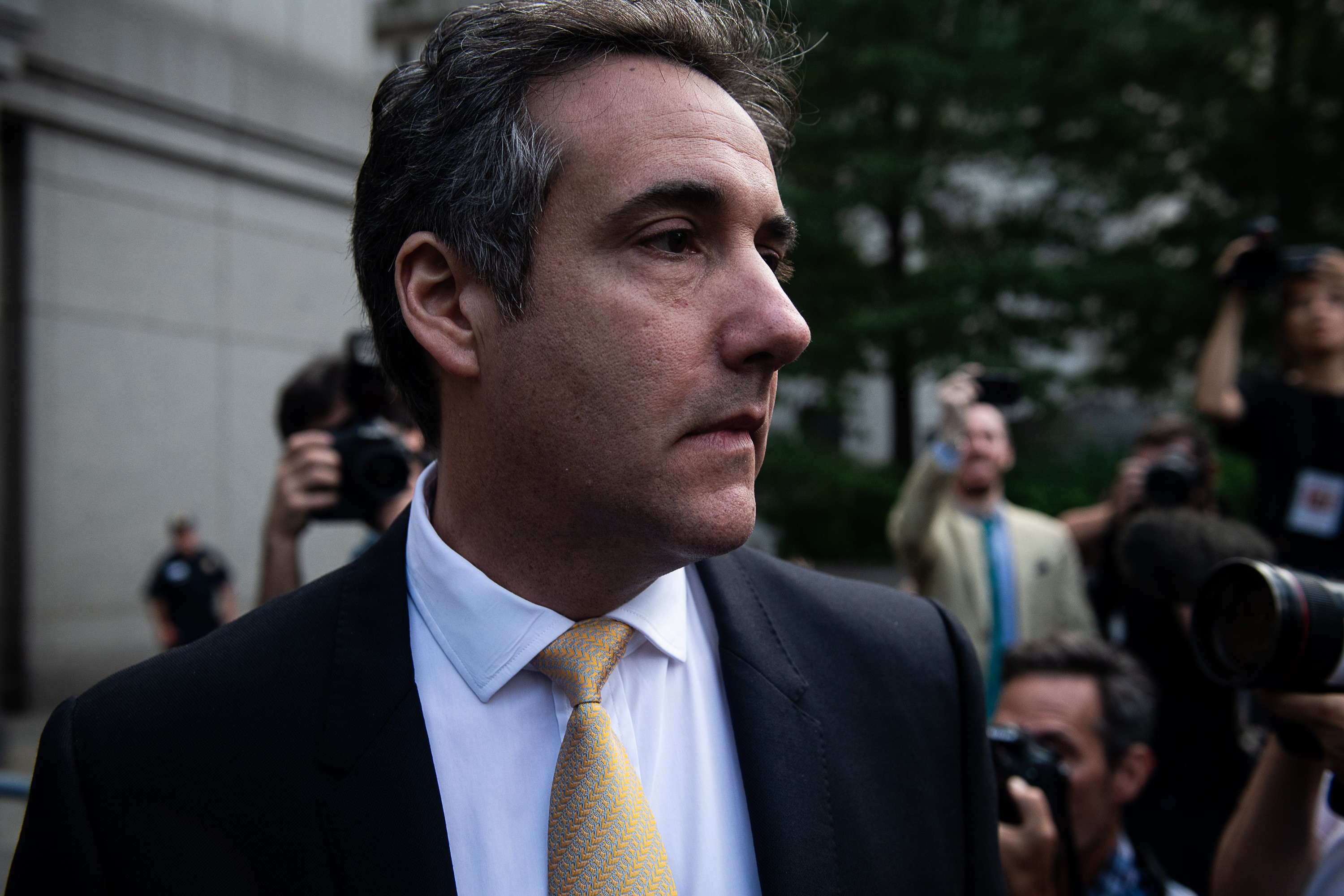 Michael Cohen, former personal lawyer to US President Donald Trump, leaves the federal court in New York on August 21. Photo: Bloomberg