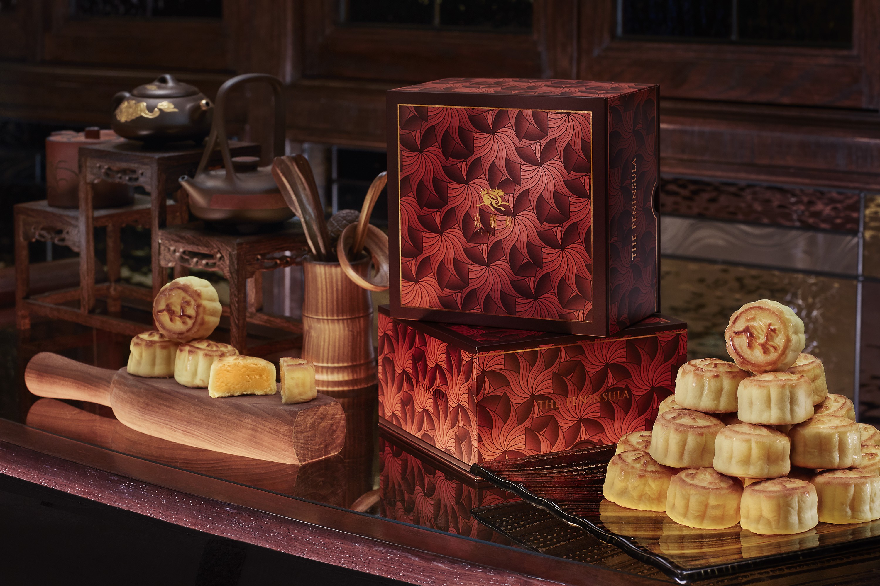 The Peninsula’s Spring Moon is famous for its mini-egg custard mooncakes.