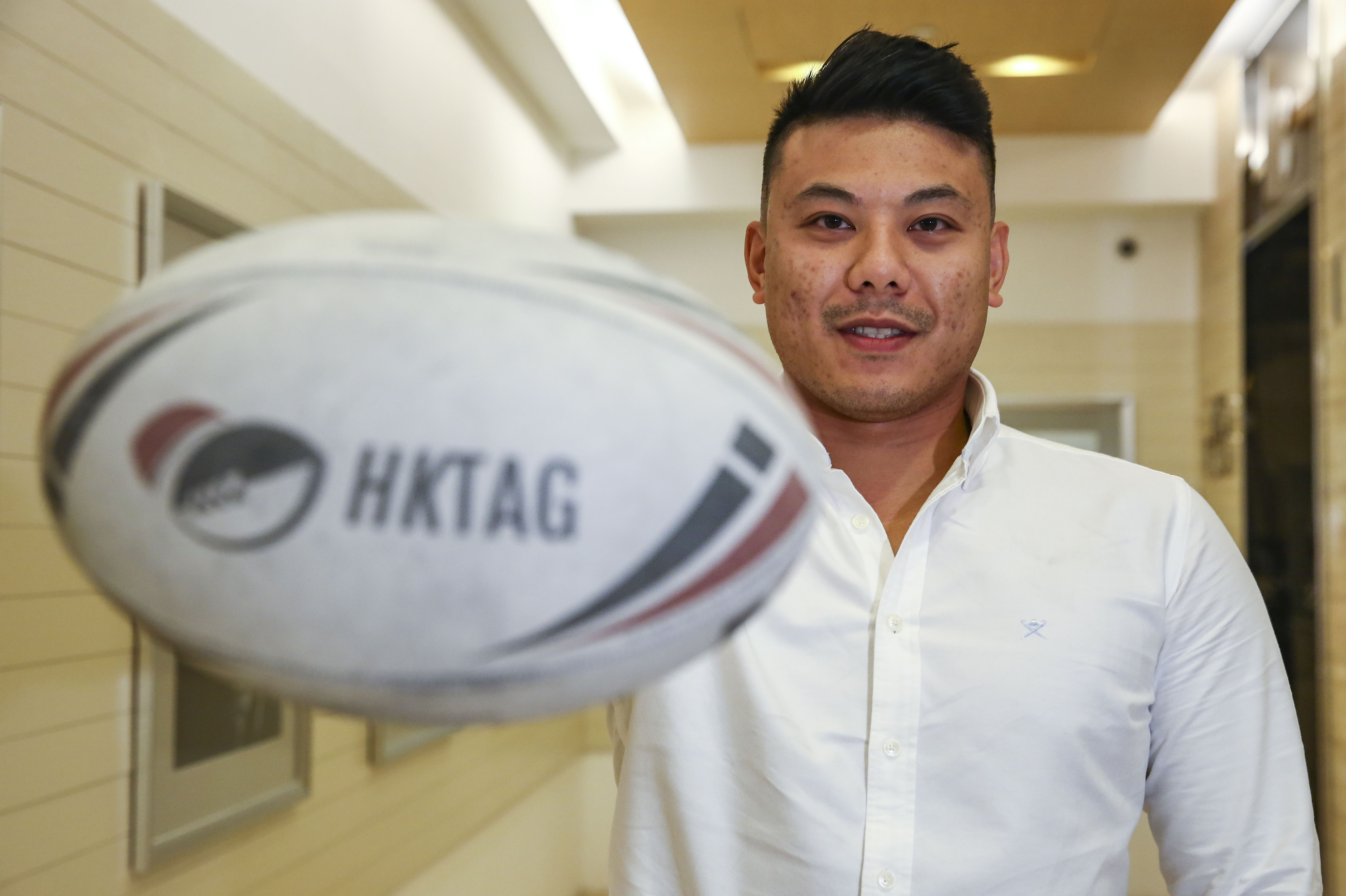 Jason Yip, who is in Australia playing for the Hong Kong Thunder rugby league team, also works at Universal Music Group. Photo: Edmond So