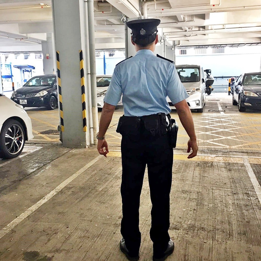The photo was taken in Hung Hom police station car park. Photo: Handout