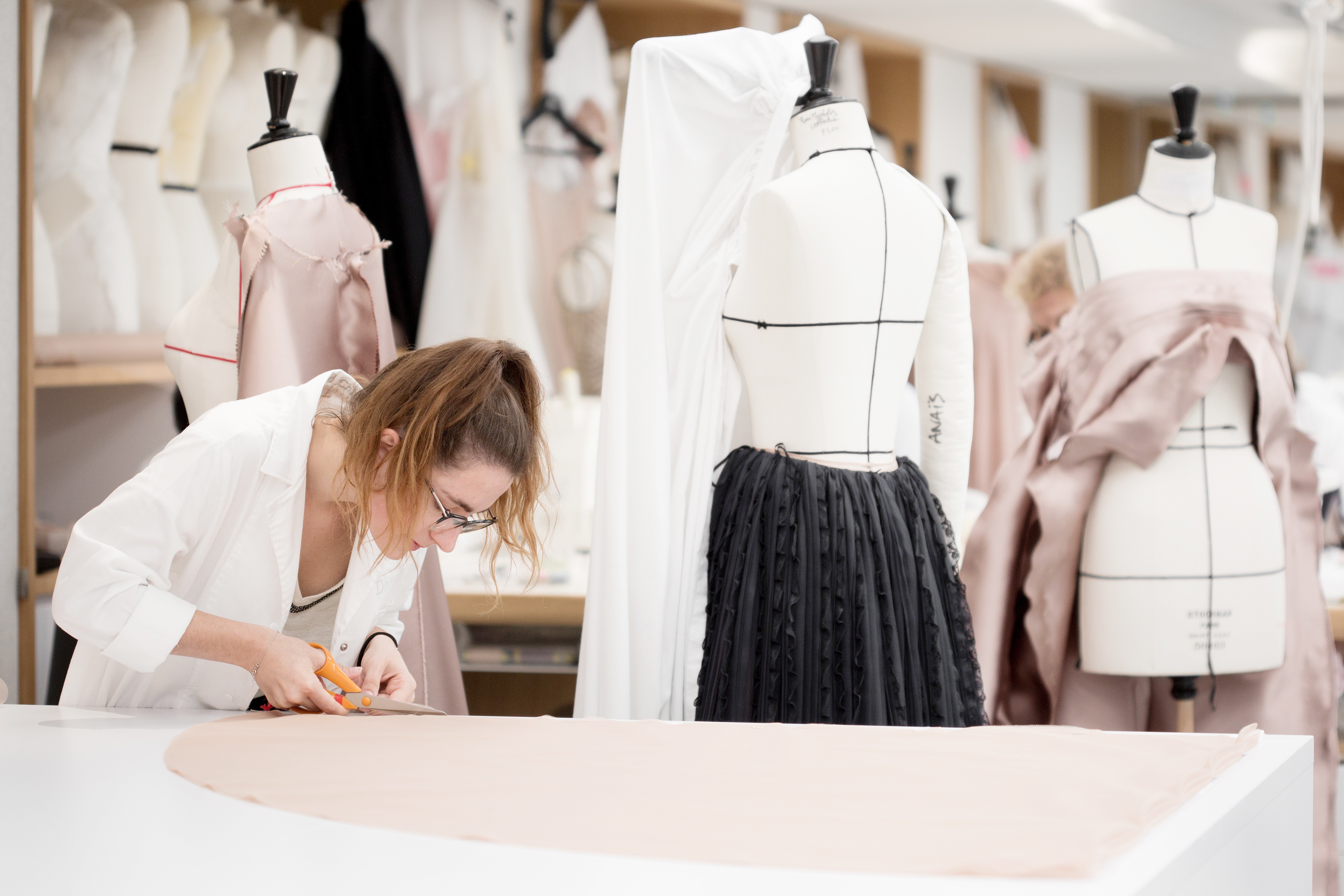 Artisanal skills on display at Dior’s atelier. Photo: Sophie Carre
