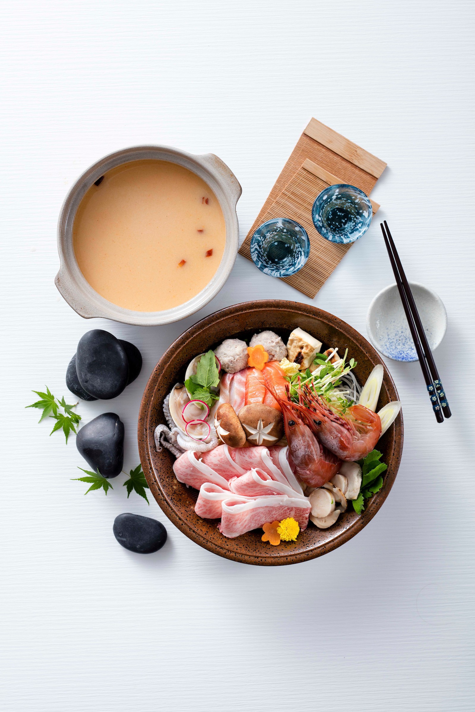 Chi Sasa offers a delicious taste of Japanese cuisine, including seafood and wagyu beef hot pot in spicy miso fish broth.