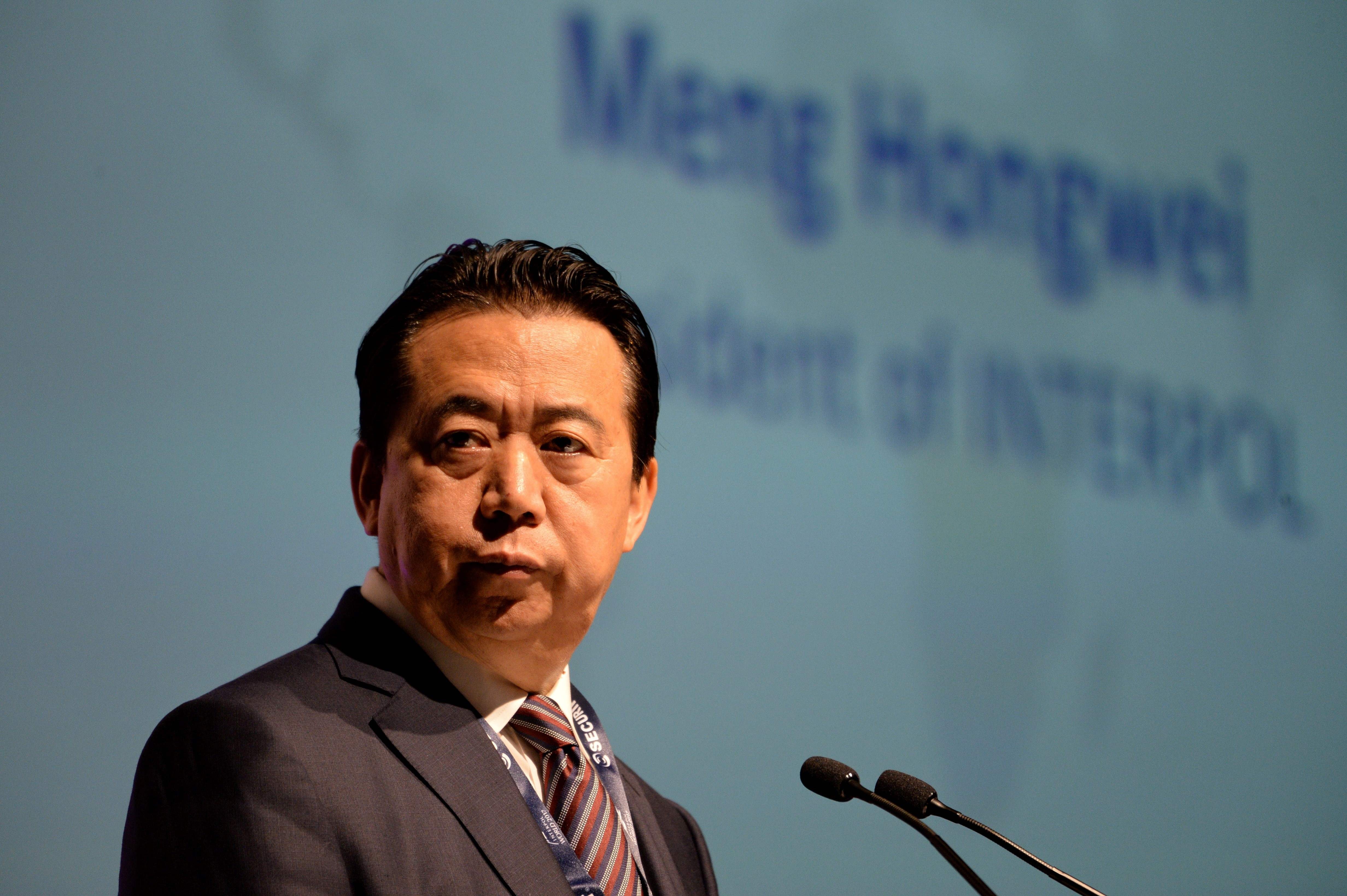 Former Interpol president Meng Hongwei is under investigation for corruption in China. Photo: AFP
