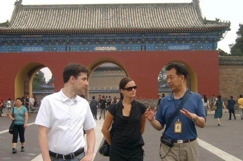 An Imperial Tours guide leads travellers through Beijing. Photo: Imperial Tours