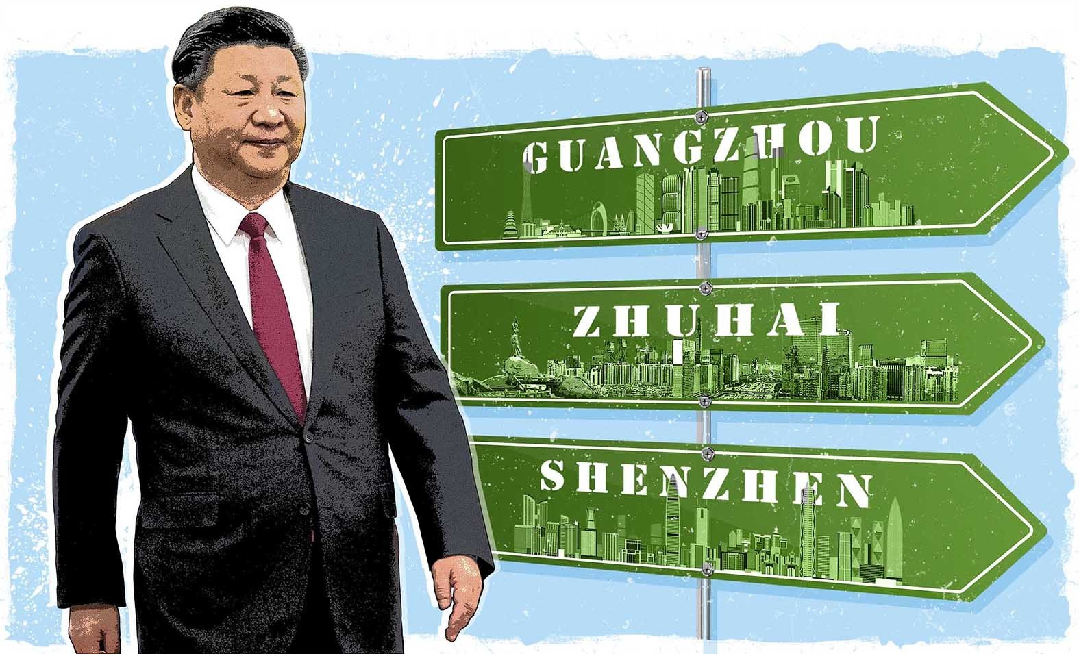 Chinese President Xi Jinping will be hoping to boost confidence when he heads south in the coming days. Illustration: SCMP