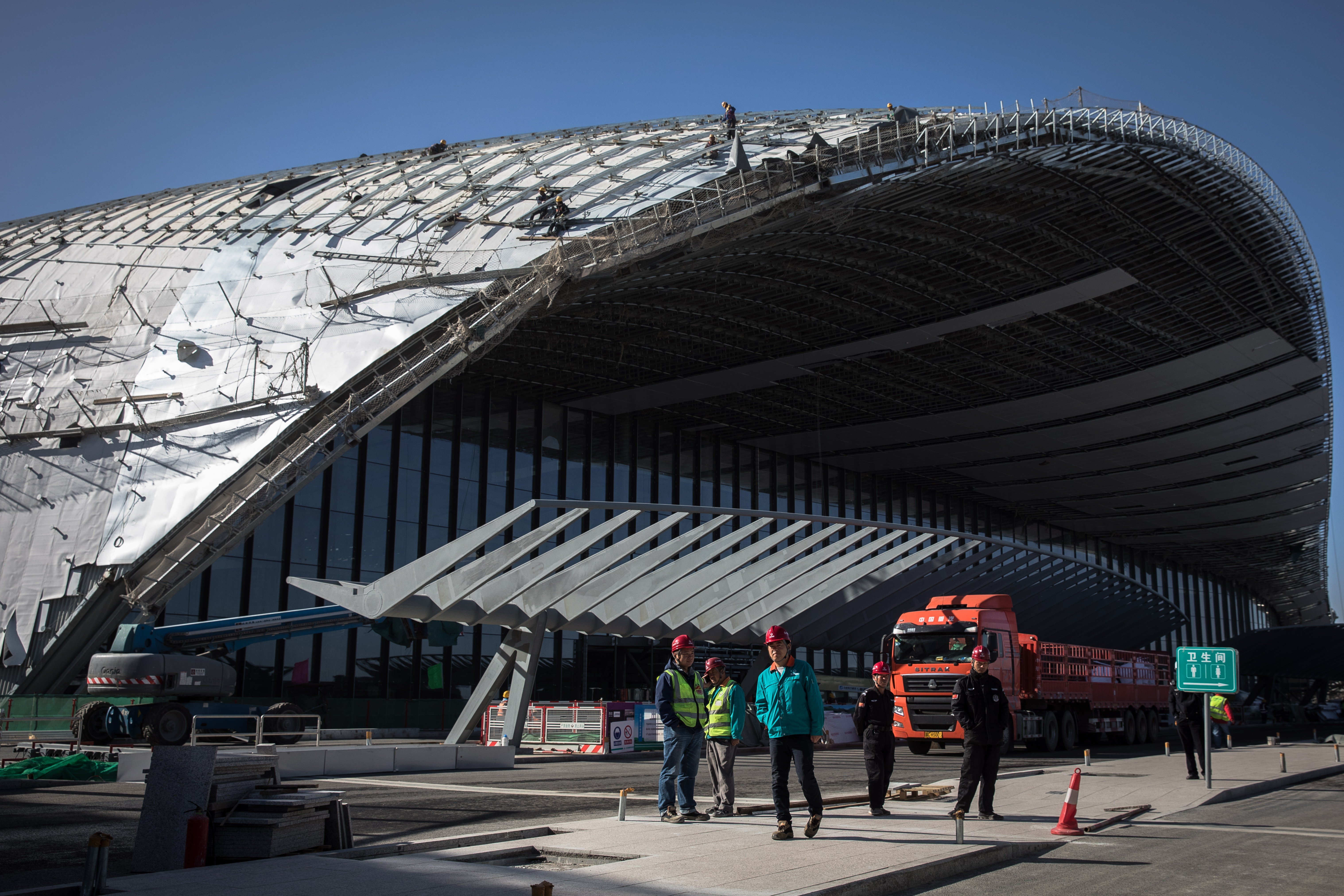 The new terminal at Beijing Daxing International Airport spans 700,000 square metres. Photo: EPA-EFE