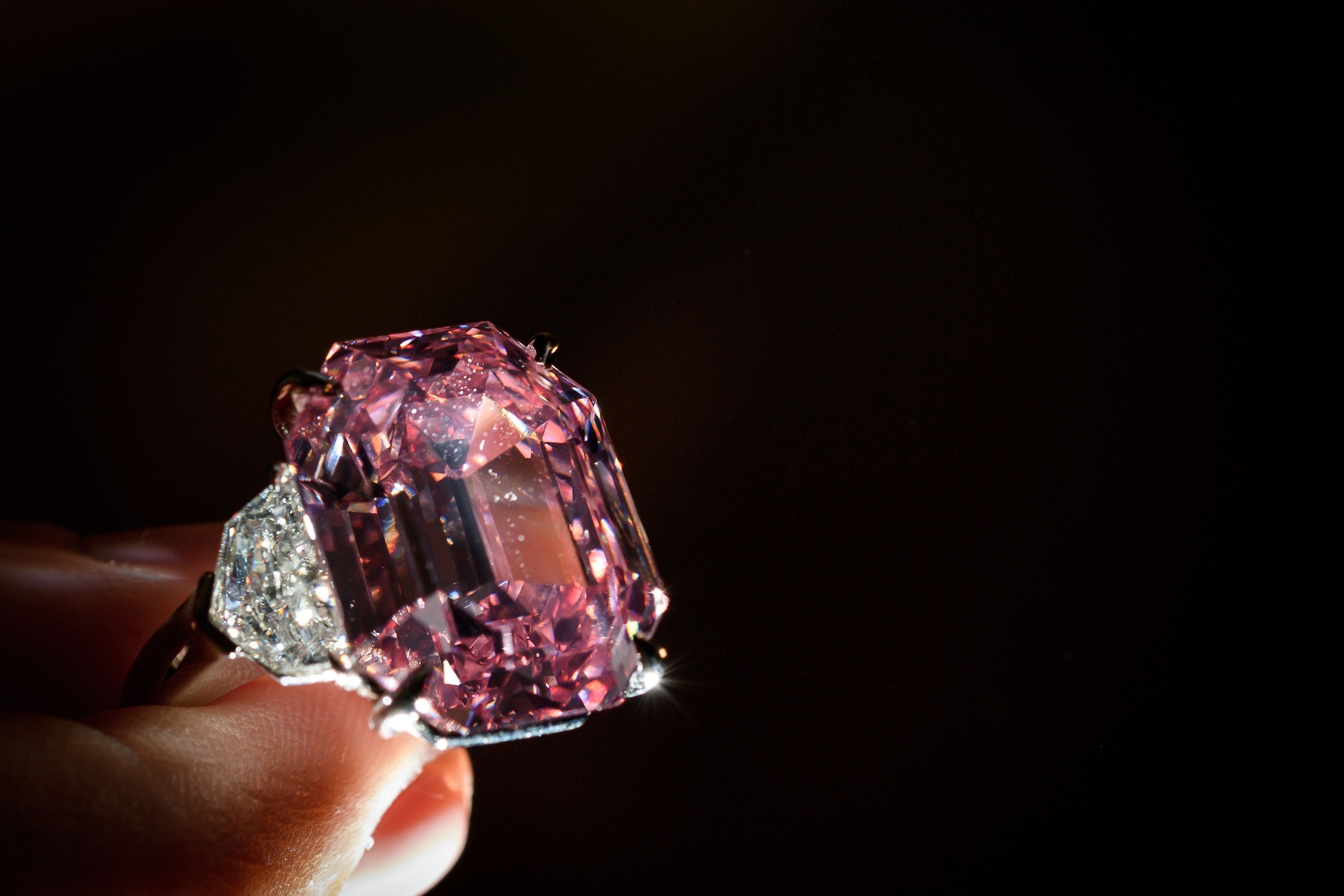 Rare pink diamond is largest such gemstone found in 300 years l