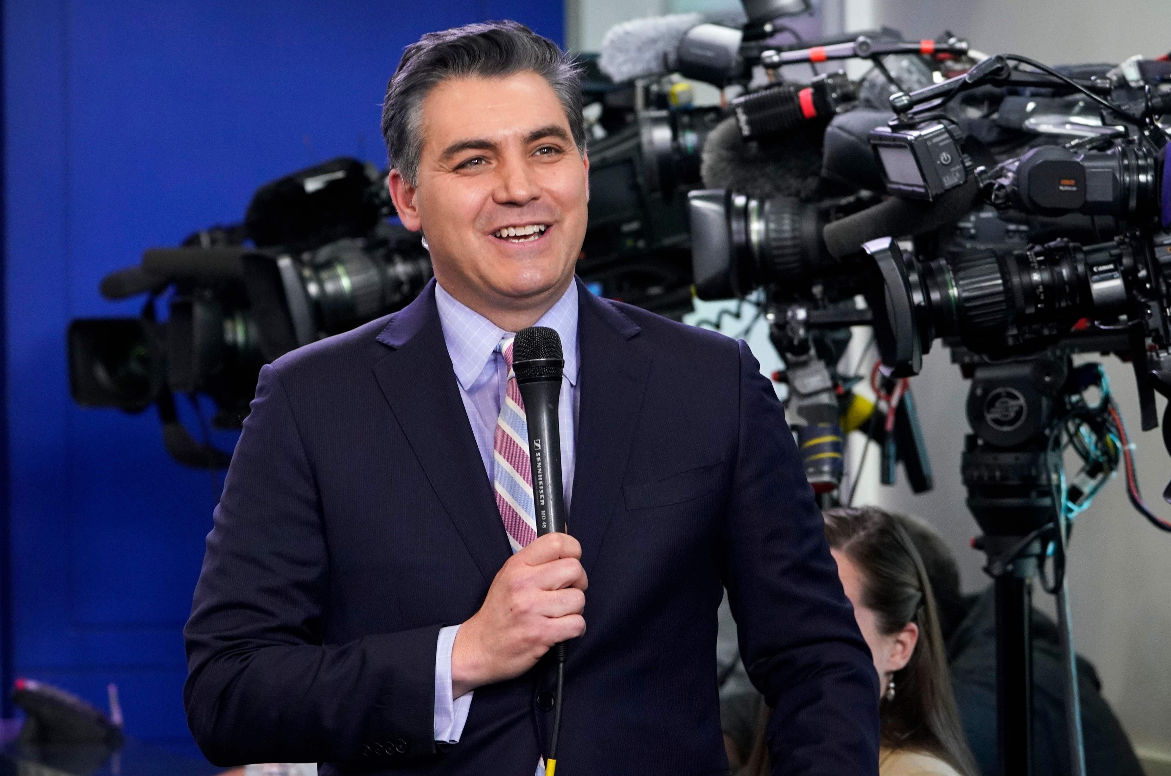 CNN’s chief White House correspondent Jim Acosta lacks access, at the moment, to the White House. Photo: AFP