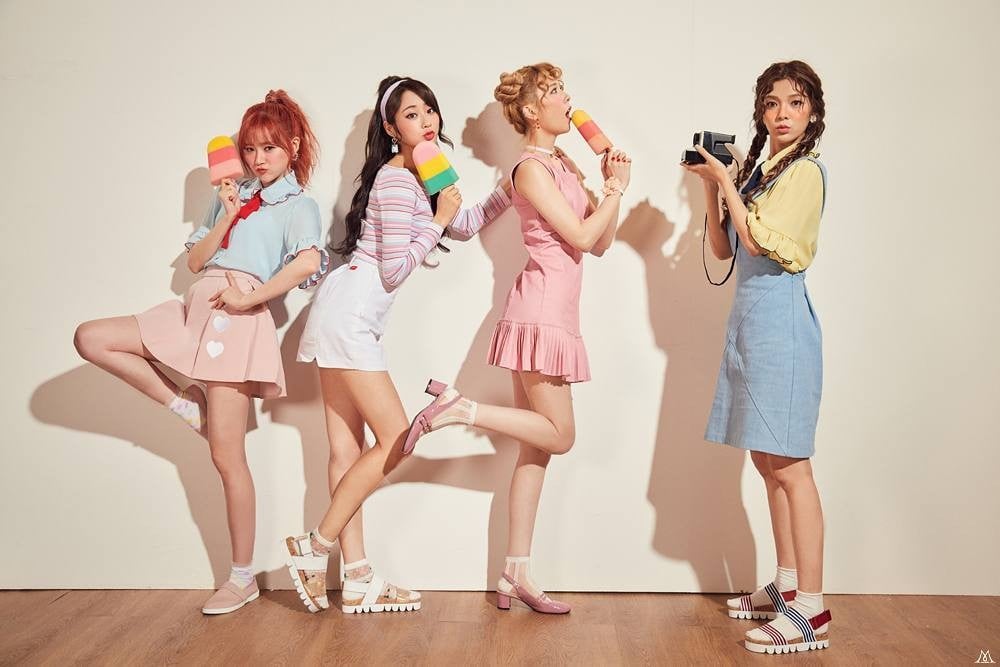 The K-pop girl group Nine Muses, which came up with the ‘paper cup diet’, which sees its members consume only the food that can be held inside one paper cup. Photo: Instagram @official_ninemuses