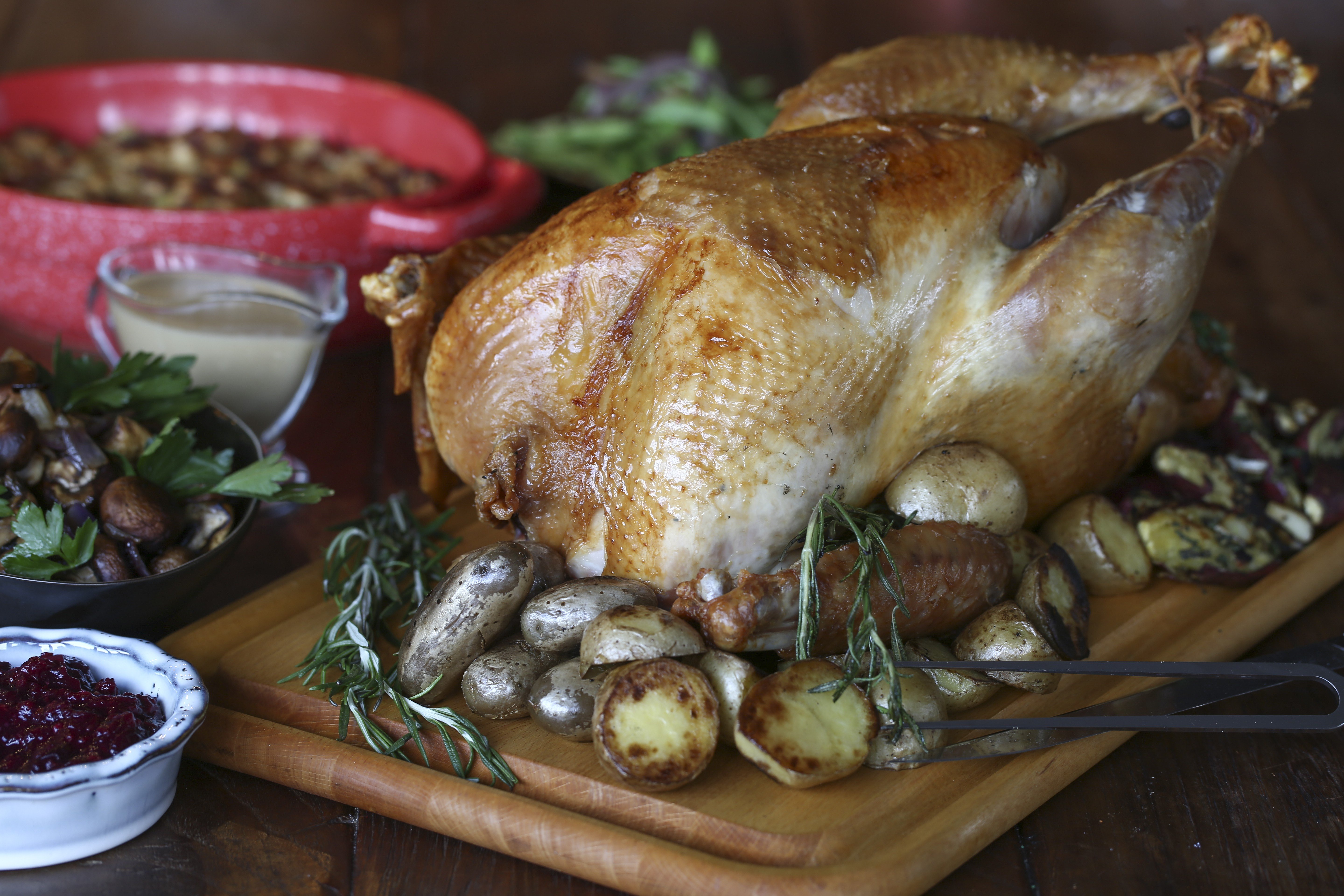 Susan Jung’s dry-brined roast turkey. Photography: Jonathan Wong. Styling: Nellie Ming Lee