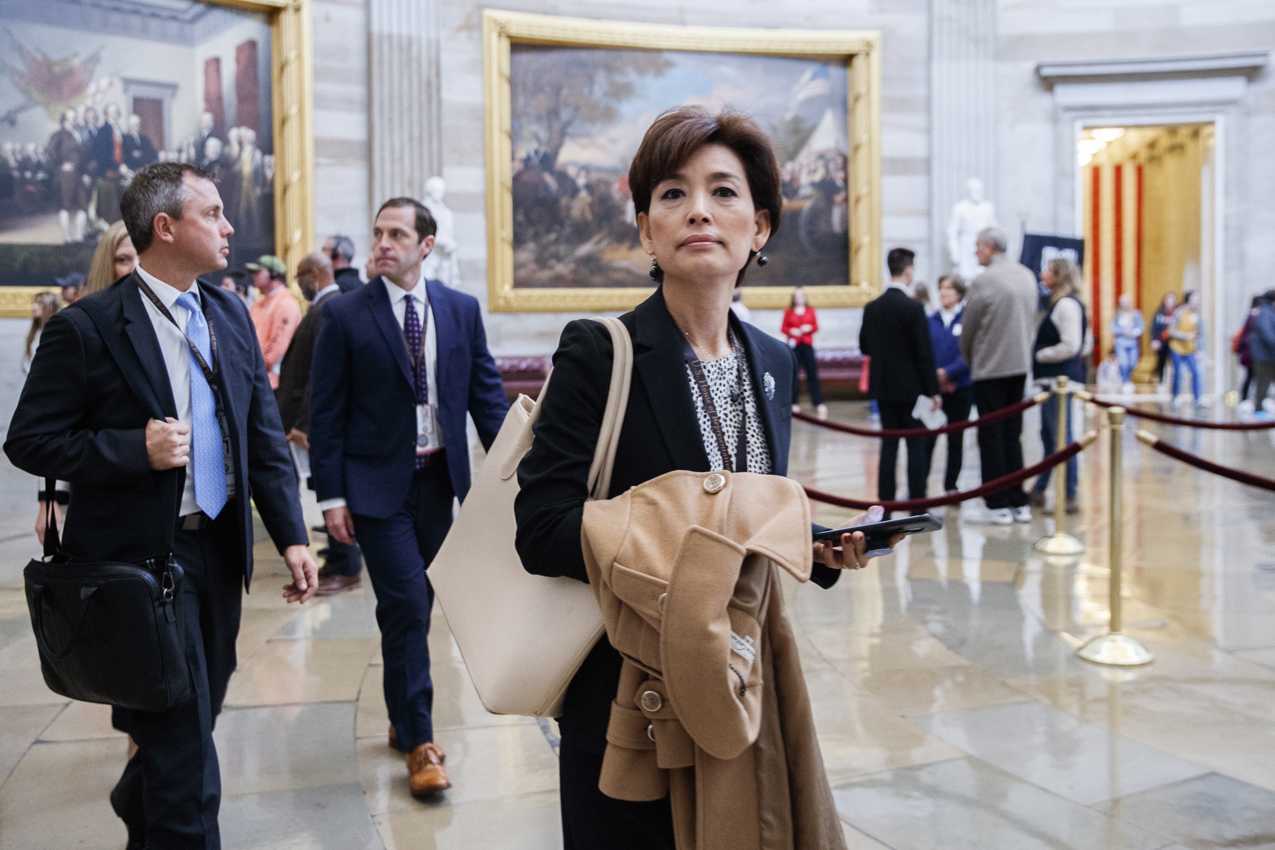 Young Kim, who was born in South Korea and raised in Guam, ran on a platform of representing small business owners and largely avoided mentioning her party’s leader, President Donald Trump, during her campaign. Photo: EPA