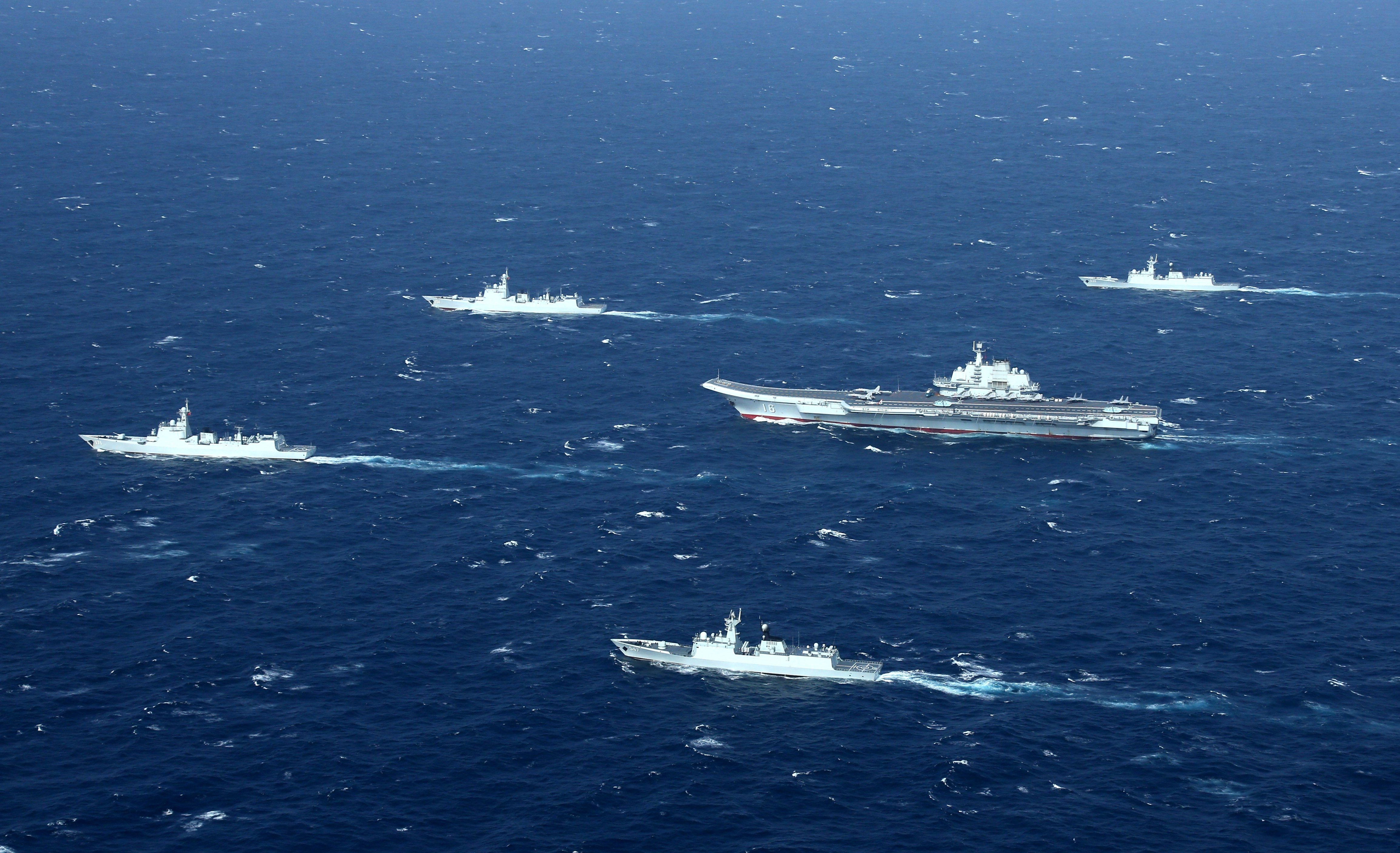 Chinese warships during an exercise in the South China Sea last year. Photo: China News Service