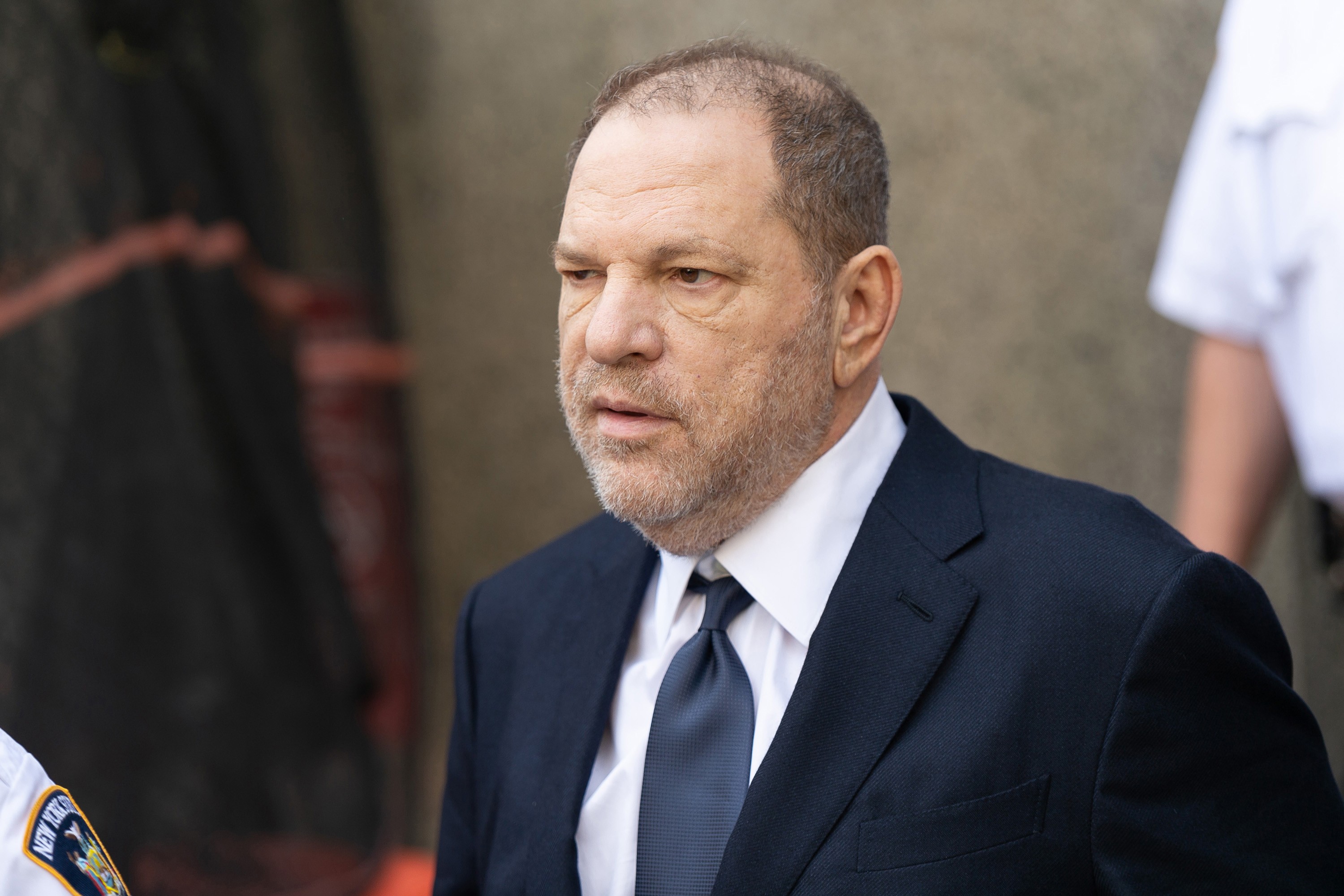 Harvey Weinstein leaving New York Criminal Court following his arraignment in New York on June 5, 2018. Photo: TNS