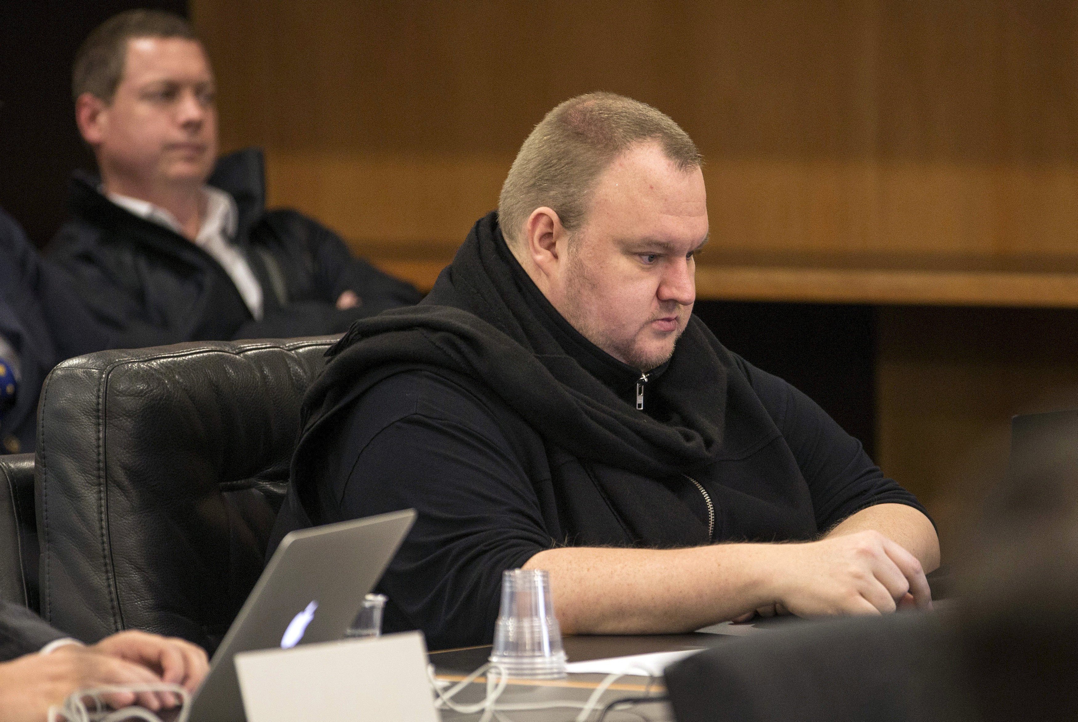 Kim Dotcom in court in New Zealand in 2015. Photo: Reuters