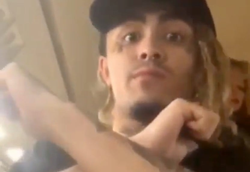 A song preview on Instagram by America rapper Lil Pump has been criticised for being racially offensive. Photo: Instagram