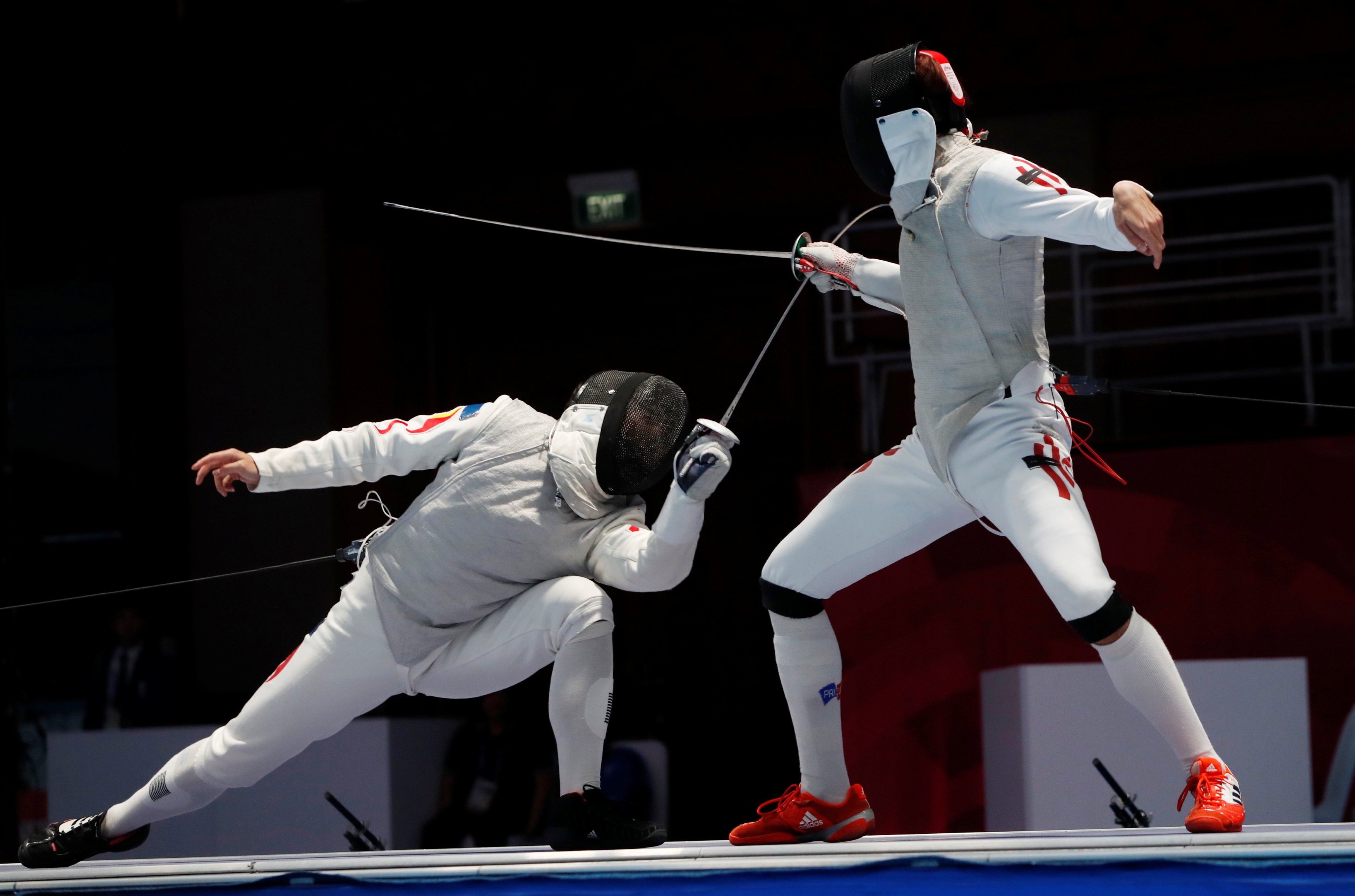 Nicolas Choi in action at the Asian Games in 2018. The 25-year-old announced his shock retirement from the sport. Photo: Reuters