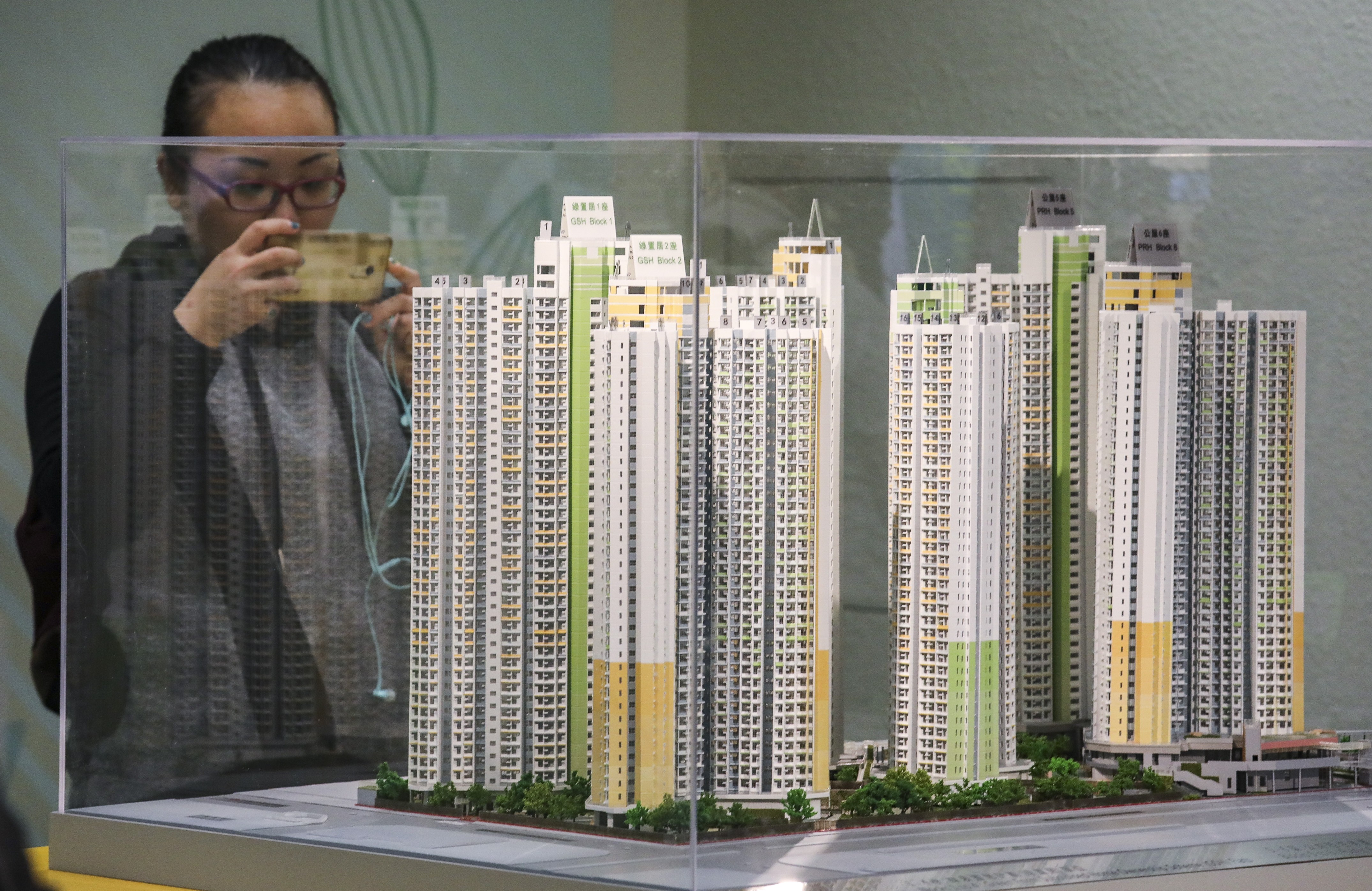 A property sales office in Hong Kong. Most current homebuyers have high equity in their properties. Photo: Felix Wong