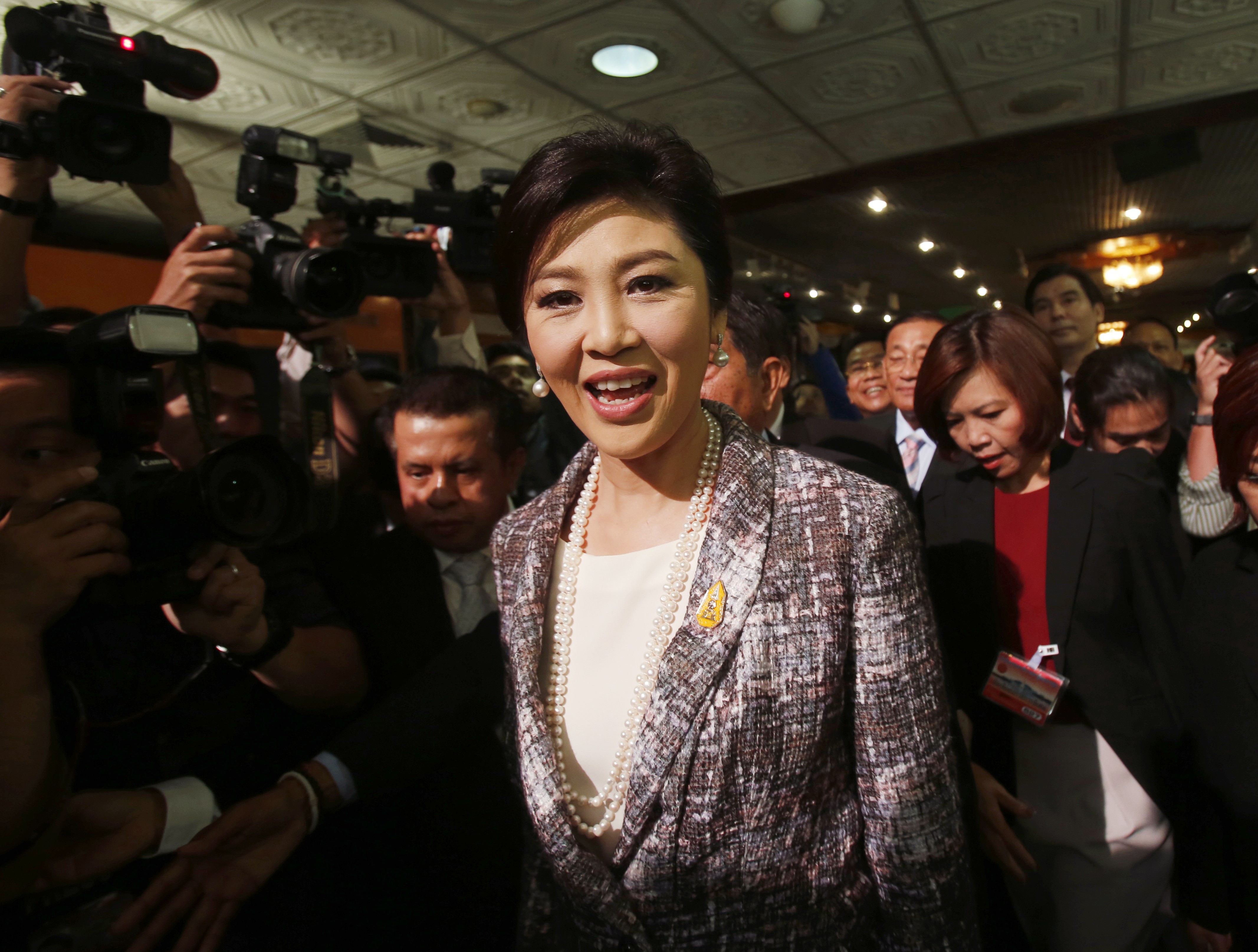 Thailand's former prime minister Yingluck Shinawatra set up a company in Hong Kong using a Cambodian passport. Photo: AP