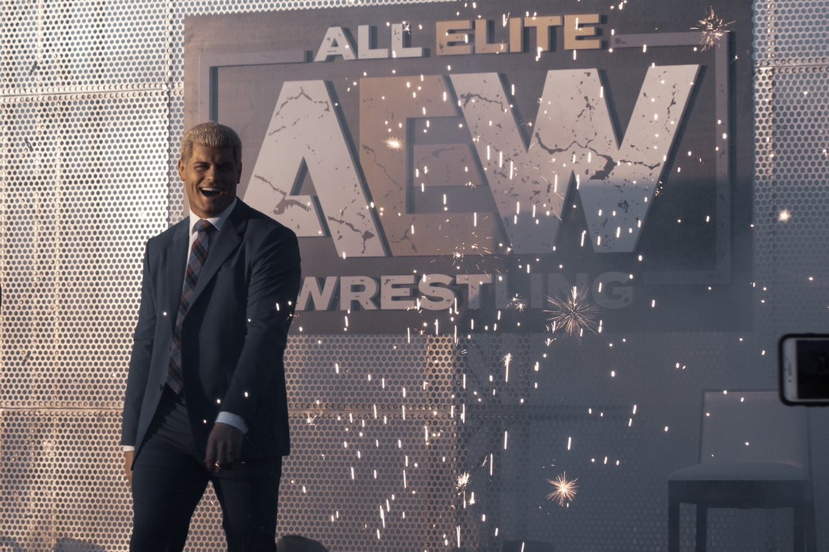Cody Rhodes at the All Elite Wrestling rally. Photo: Twitter
