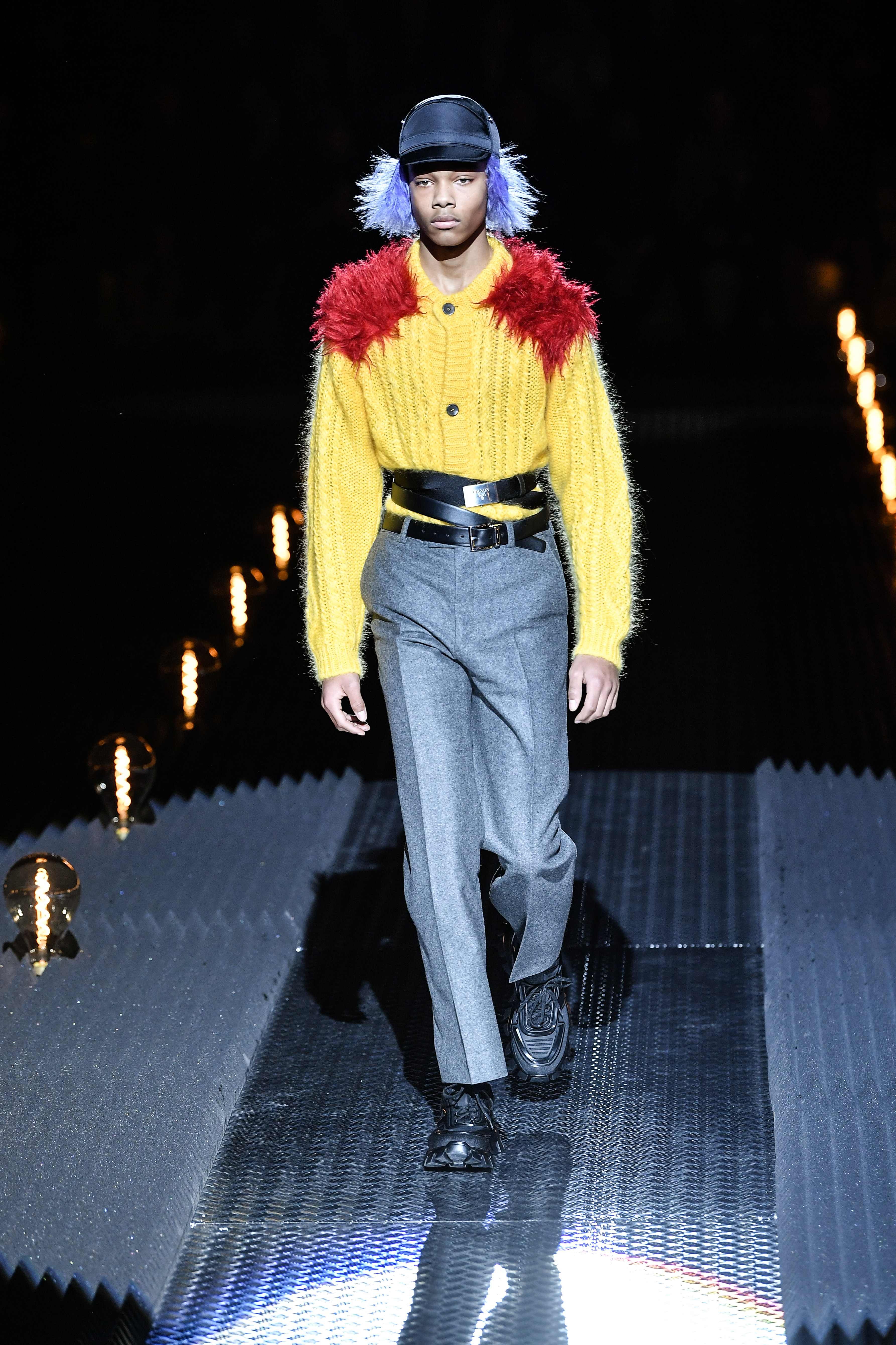 Milan Fashion Week: whimsical Prada 'joins the army' for its fall/winter  2019/20 menswear show