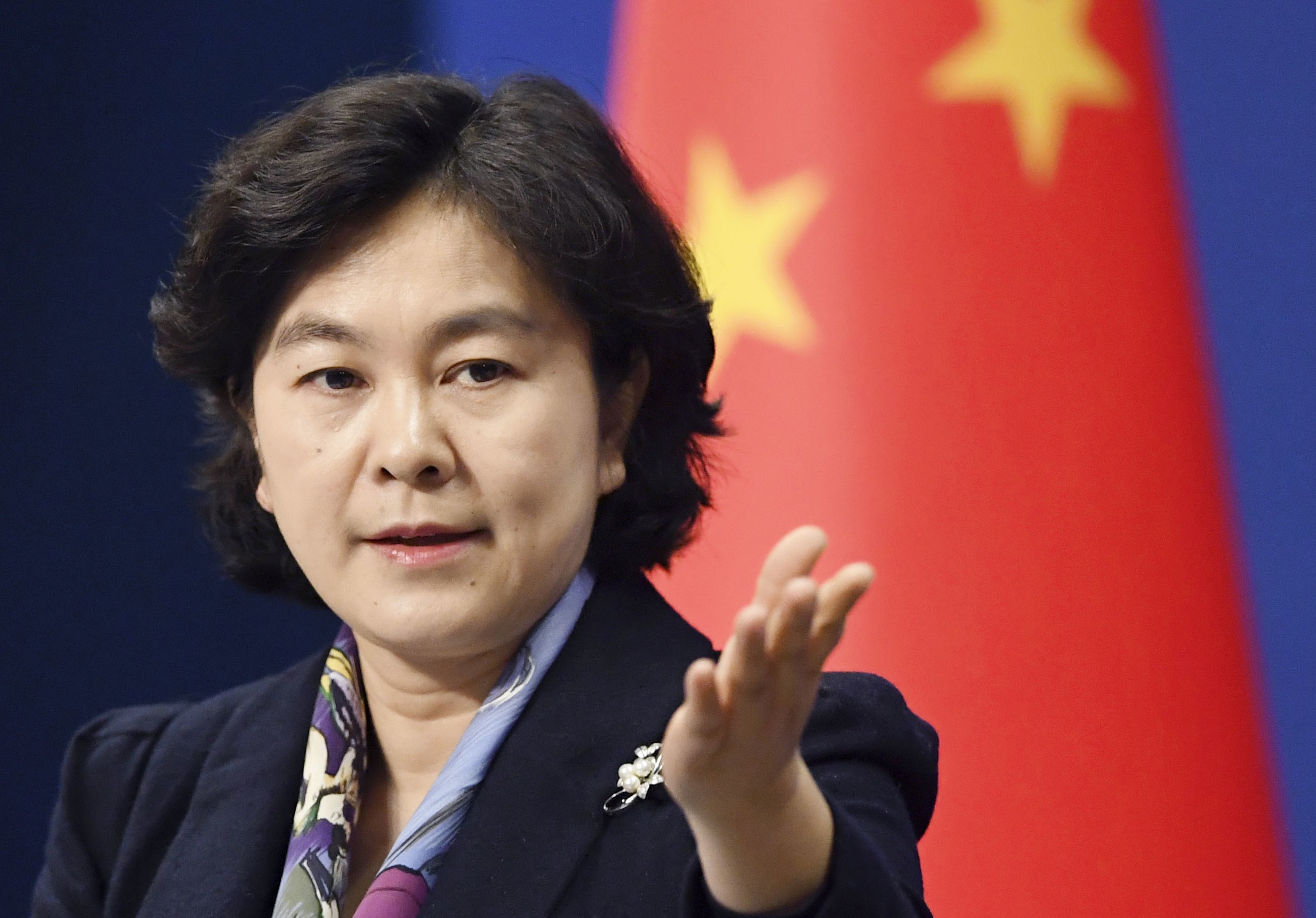 Chinese foreign ministry spokeswoman Hua Chunying. Photo: Kyodo