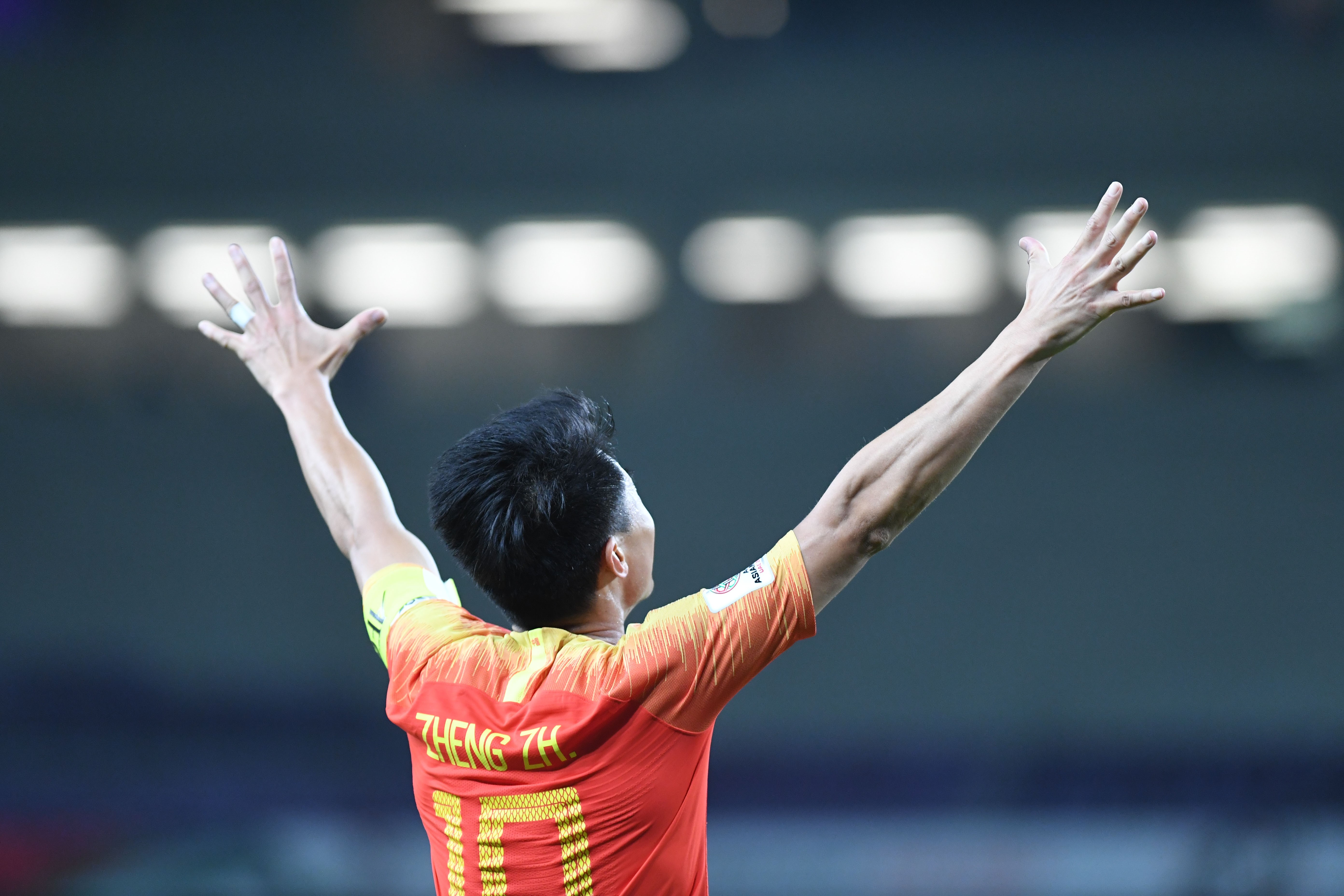 China’s Zheng Zhi celebrates after the 2019 AFC Asian Cup round of 16 win over Thailand. Photo: Xinhua