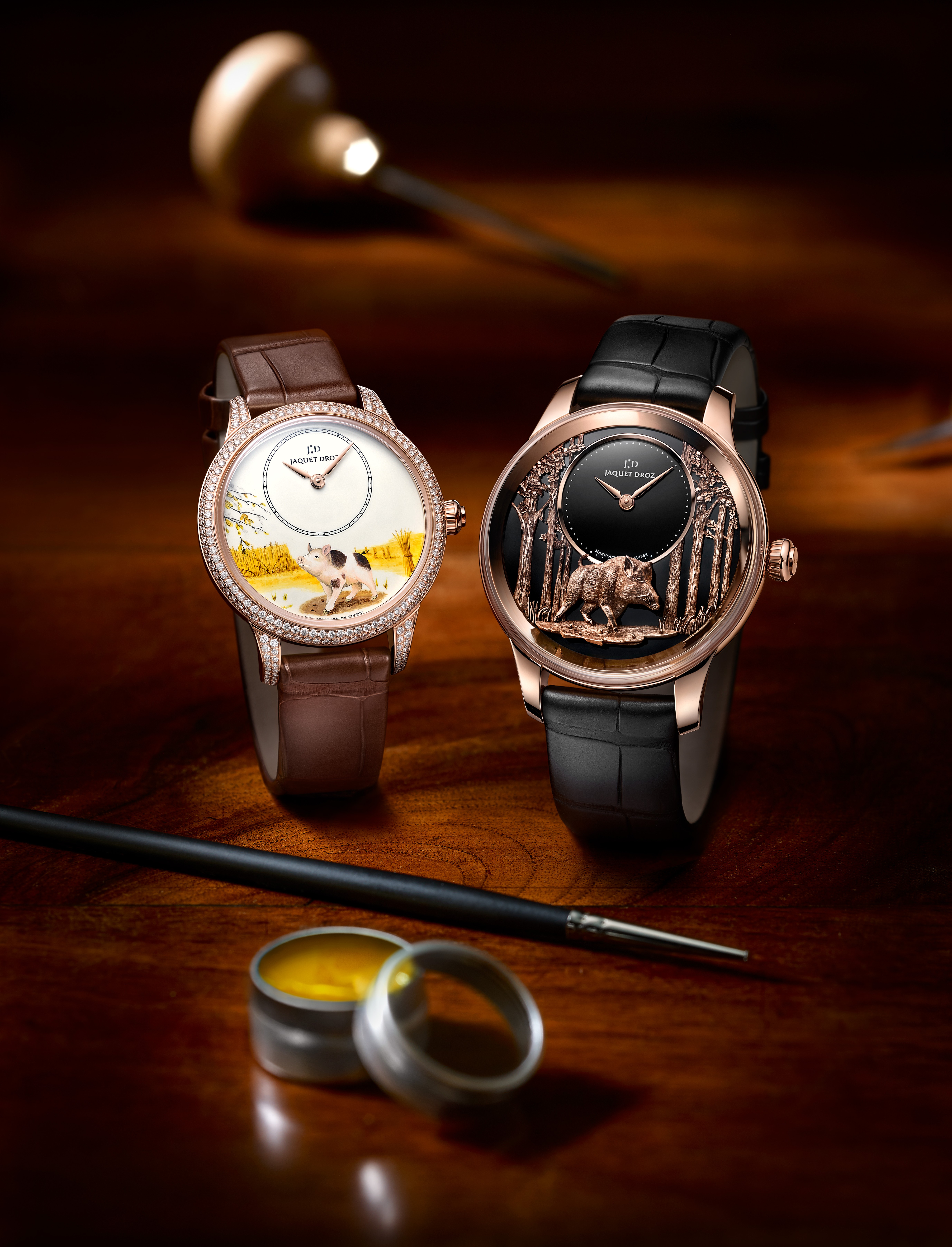 Jaquet Droz' Year of the Pig watches.