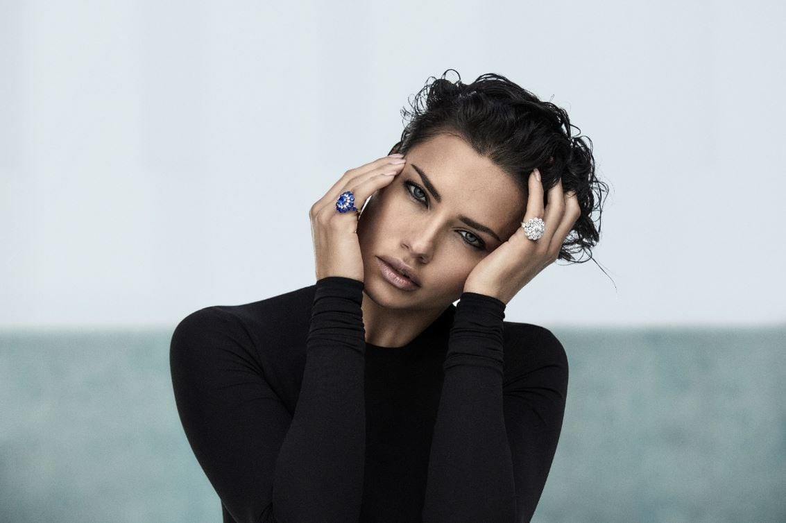 Supermodel Adriana Lima wearing Chopard’s Magical Setting collection