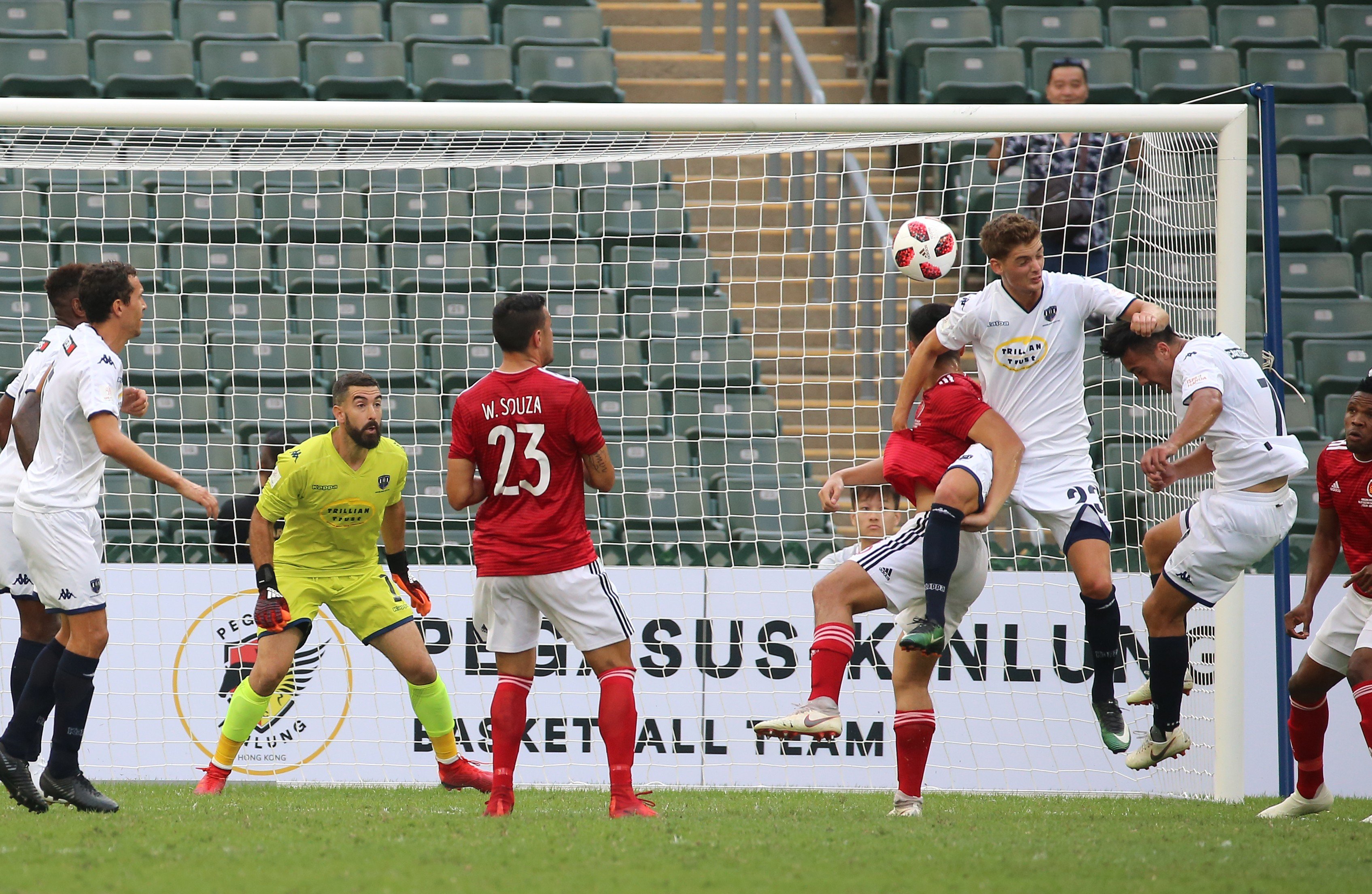 Hong Kong’s CNY select team held on to beat Auckland City and claim third sport in the Lunar New Year Cup at Hong Kong Stadium. Photos: Dickson Lee