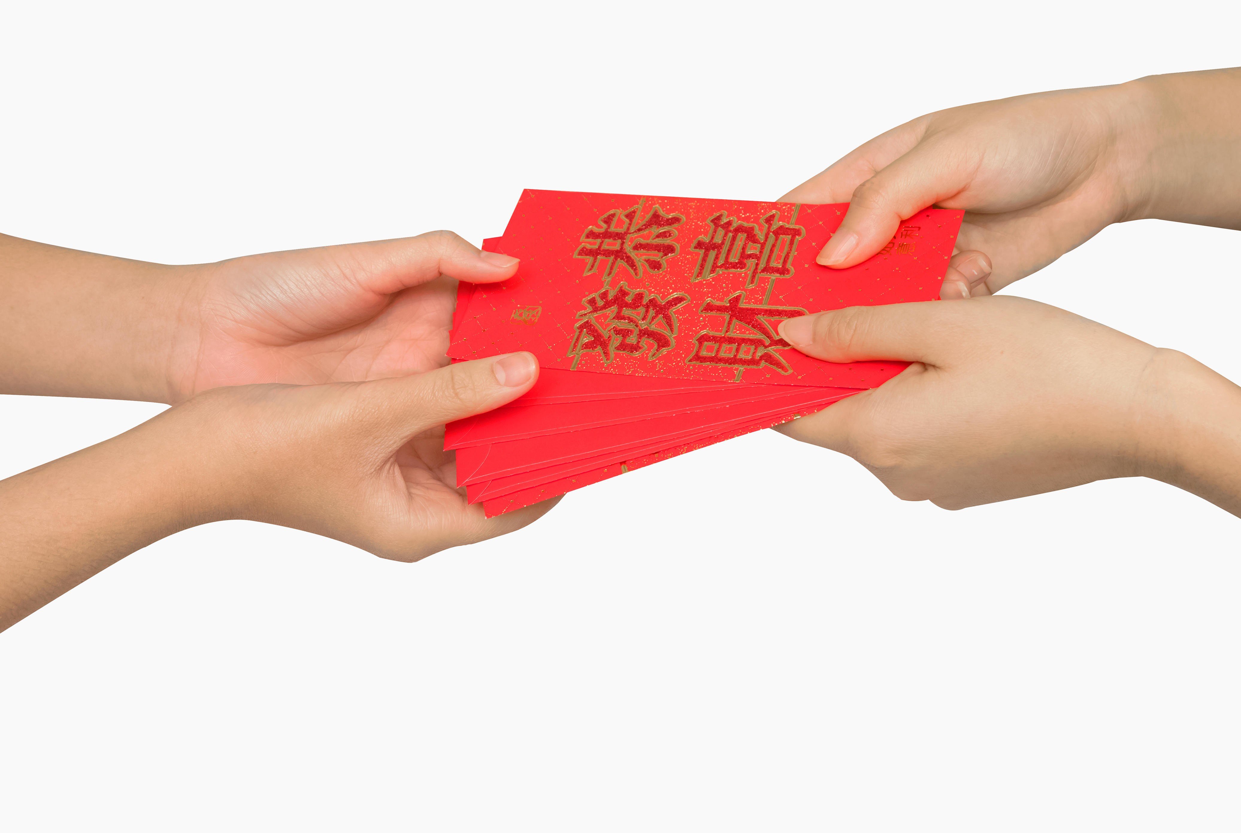 Red packets of lucky money are traditionally given to children in China at Lunar New Year. Photo: Handout