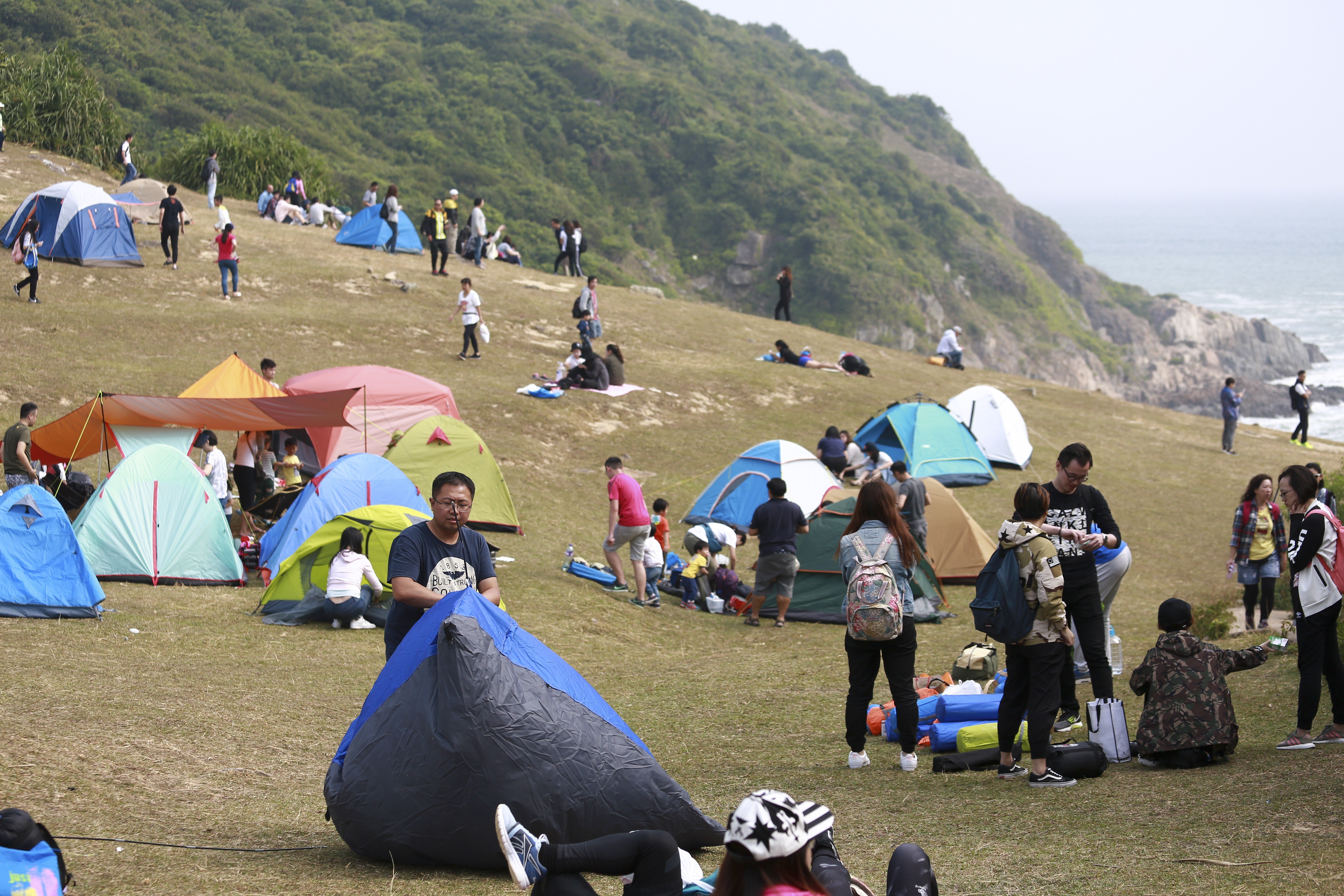 Hong Kong’s campers may soon have to reserve a spot if they want to pitch their tents in the city’s country parks. Photo: James Wendlinger