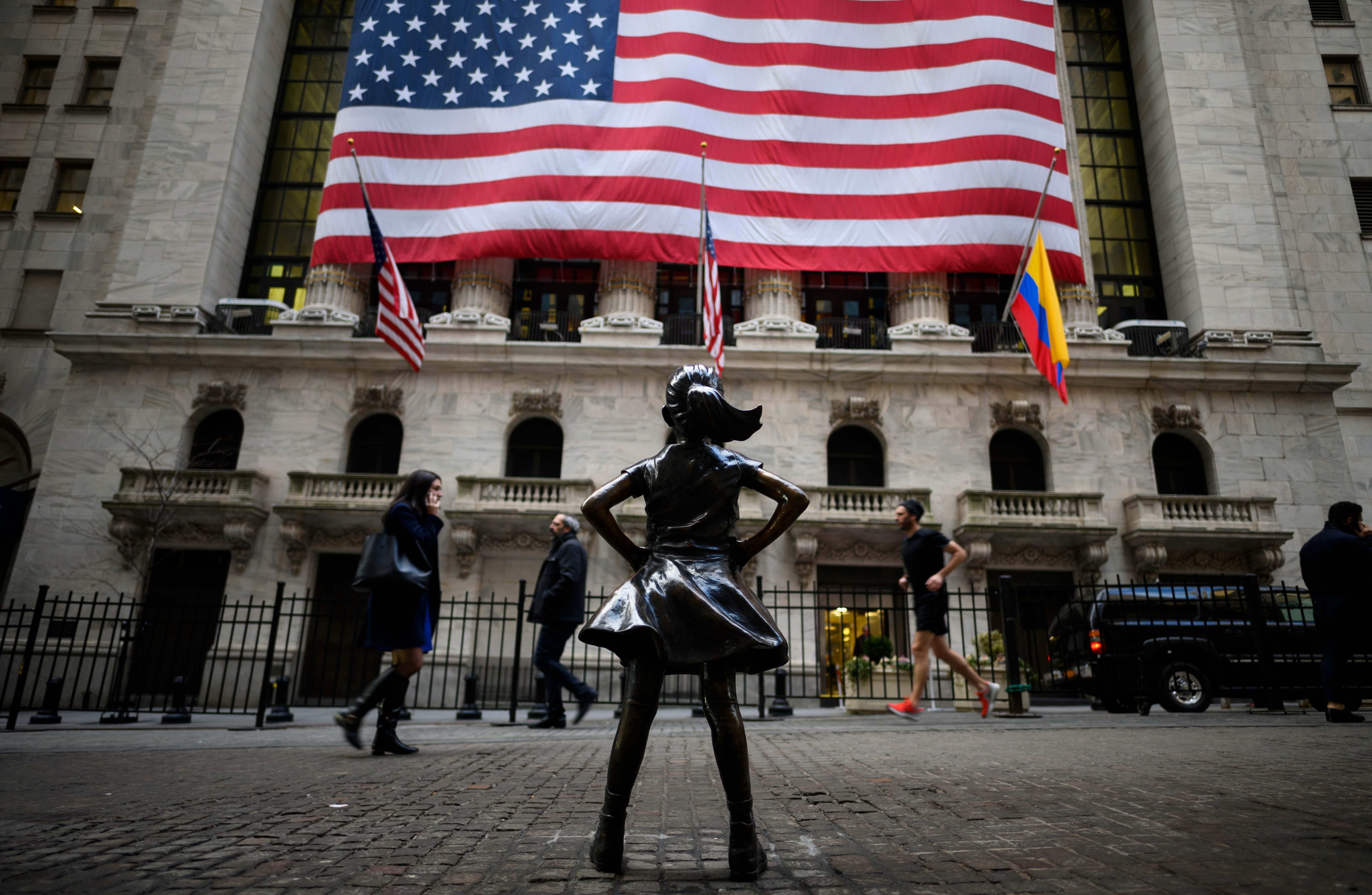 The New York Stock Exchange. Investors’ mounting concerns about America’s economy stem more from confusion than anything else. For every major piece of negative data, there is at least one other indicator suggesting growth is holding up. Photo: AFP