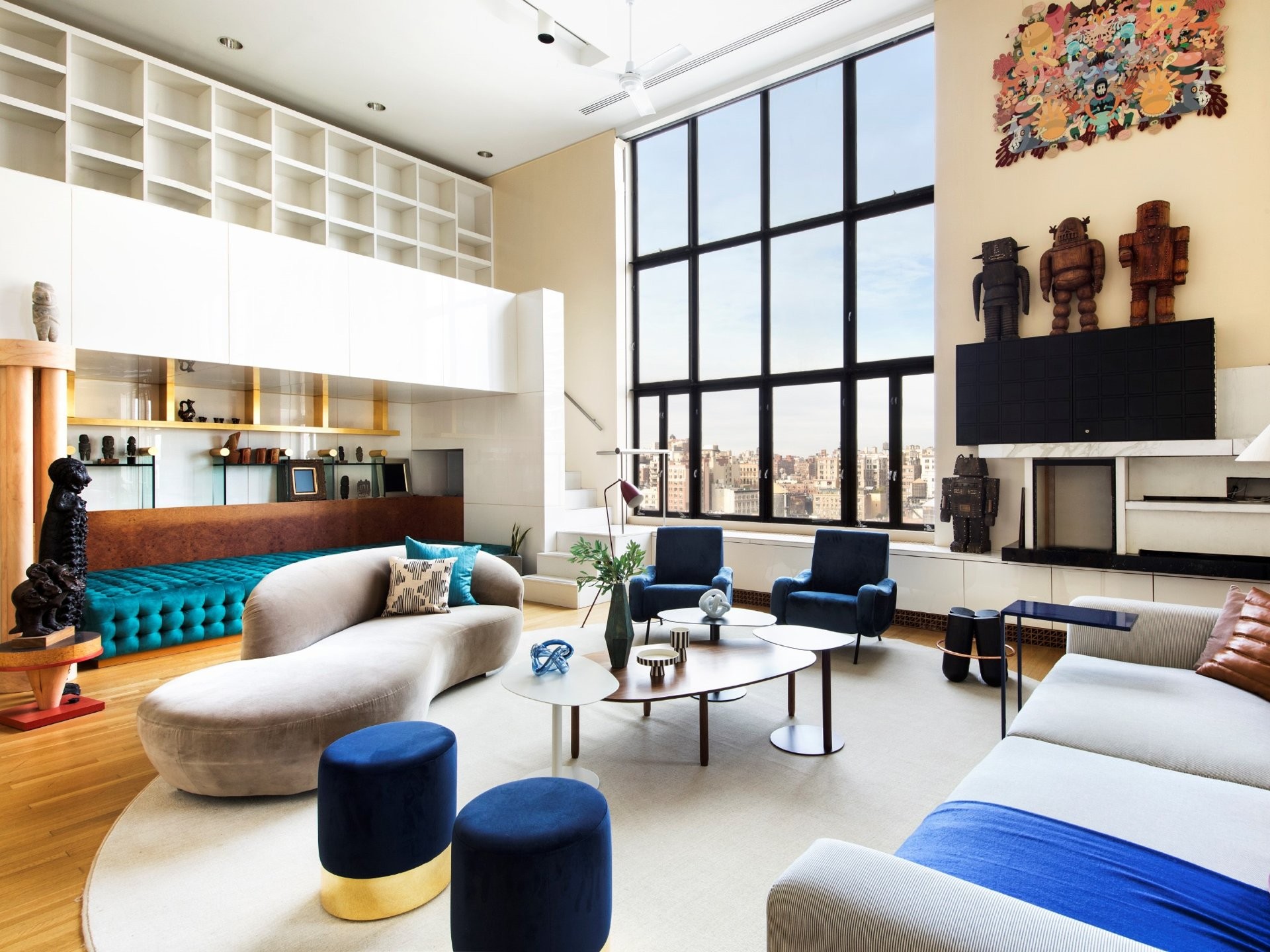 A triplex penthouse at One West 67th Street. Photo: Corcoran